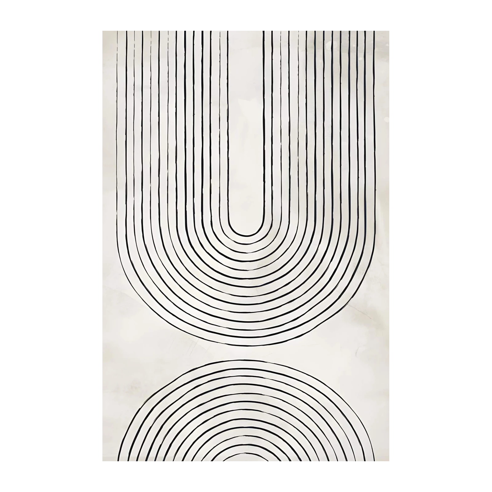 Boho Arch Rainbow Wall Art - Mid Century Modern Wall Art