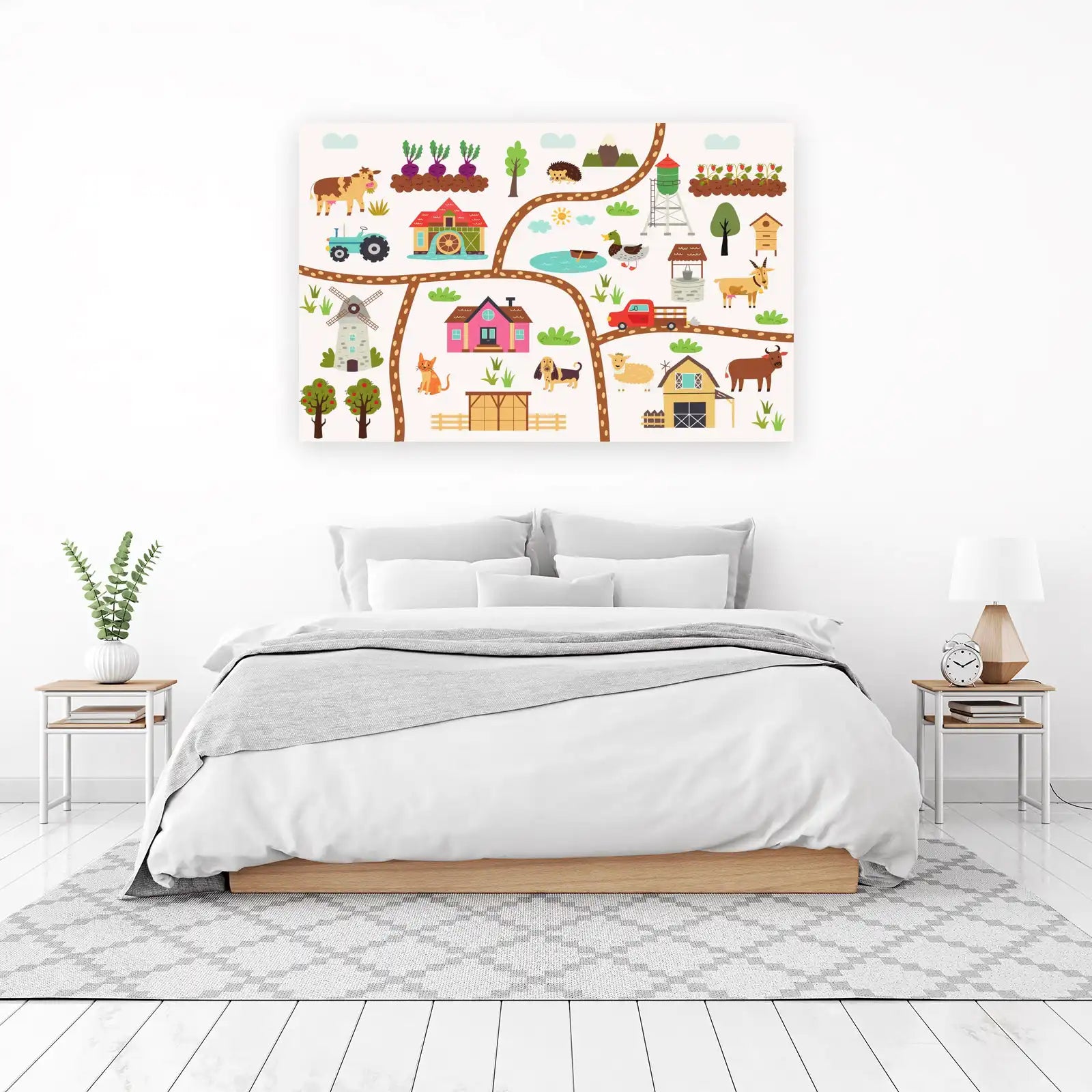 Whimsical Farm Adventure Wall Art