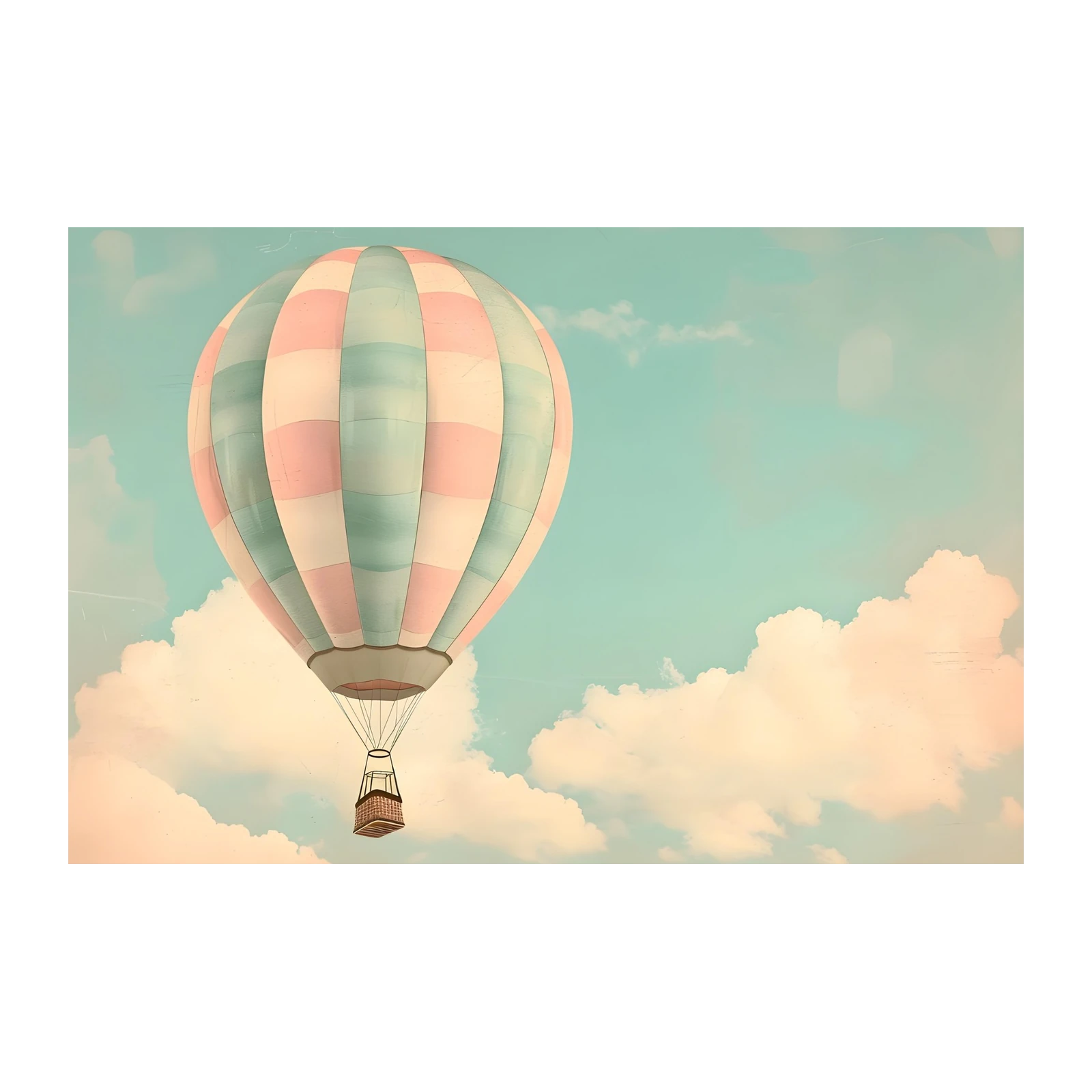 Vintage Hot Air Balloon Wall Art