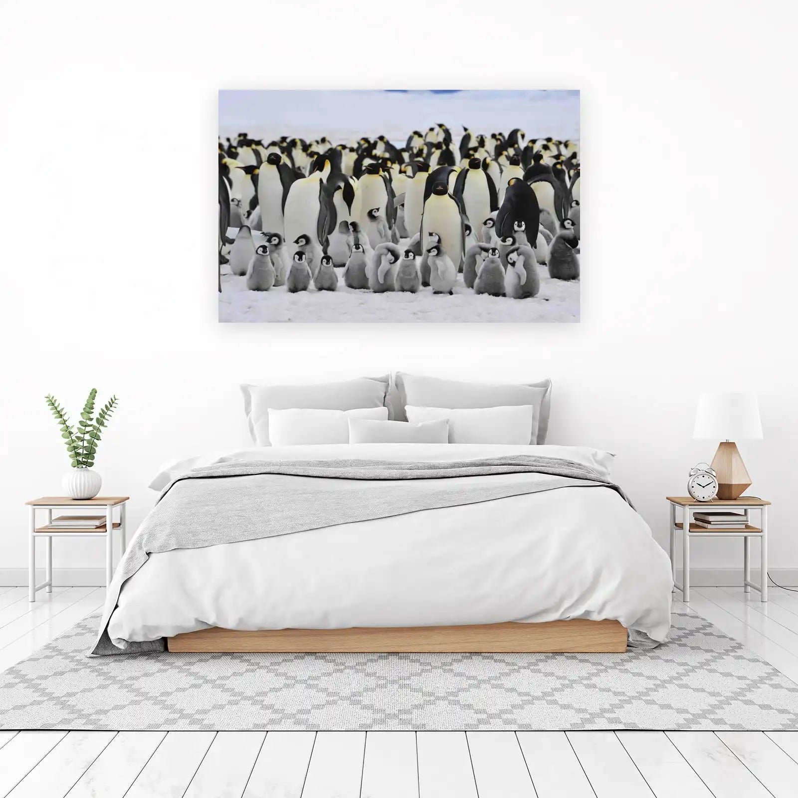 Adorable Penguin Colony Arctic Adventure Wall Art