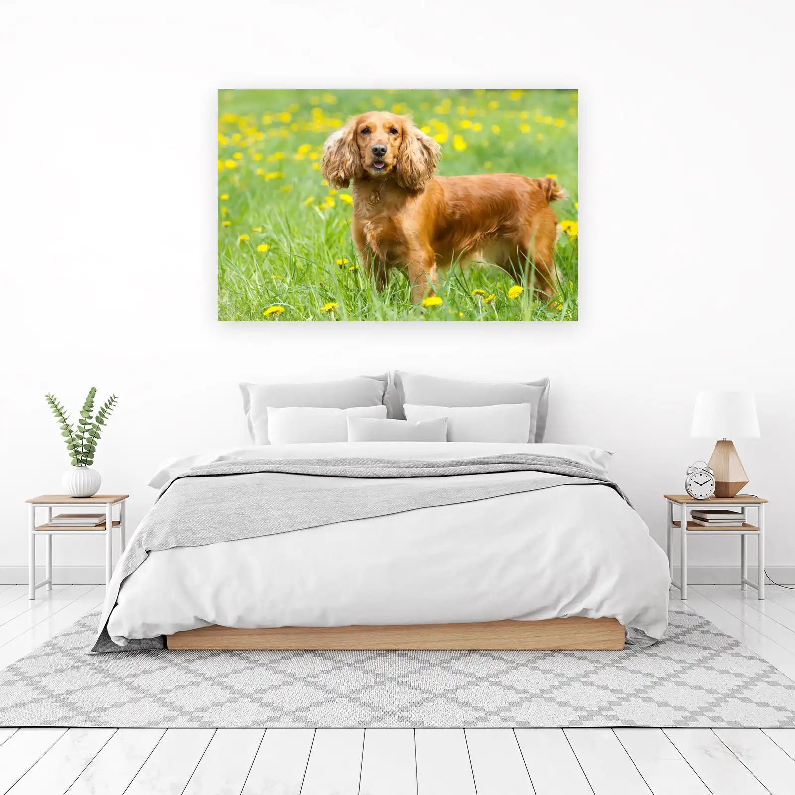 Golden Cocker Spaniel Meadow Wall Art