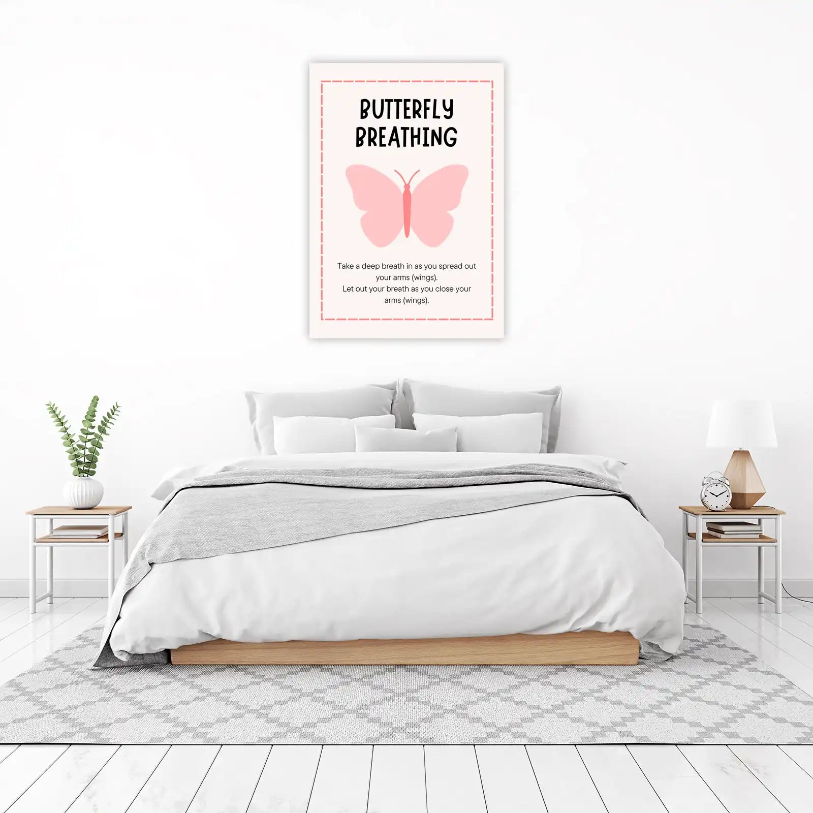 Butterfly Breathing Calming Wall Art Wall Art
