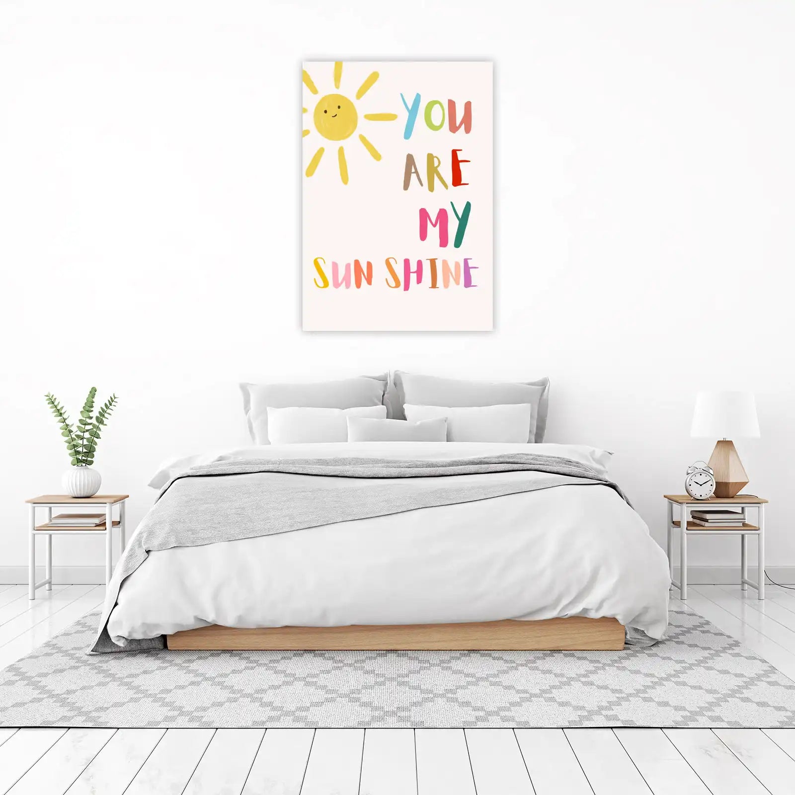 You Are My Sunshine Watercolor Wall Art
