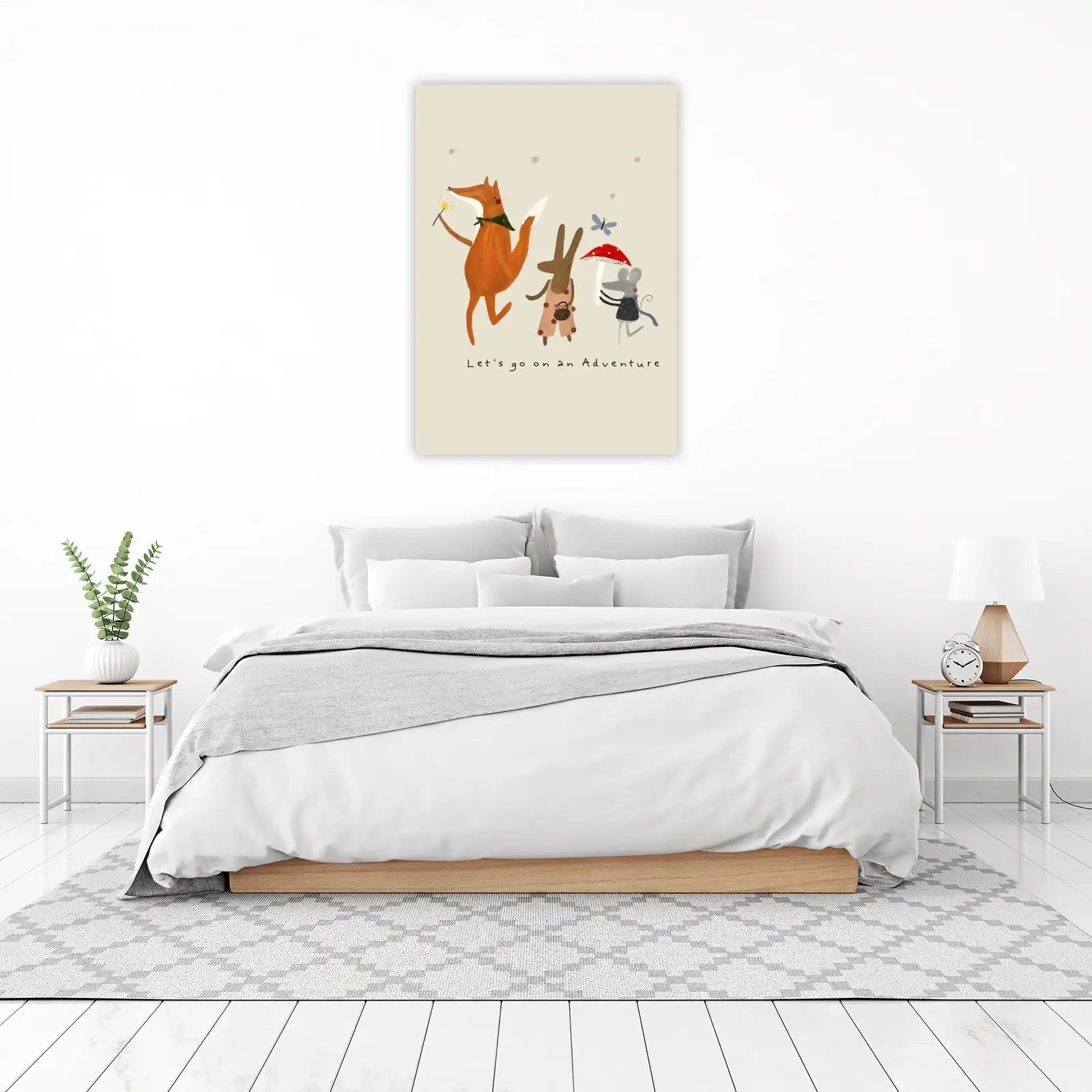 Whimsical Forest Friends Adventure Wall Art