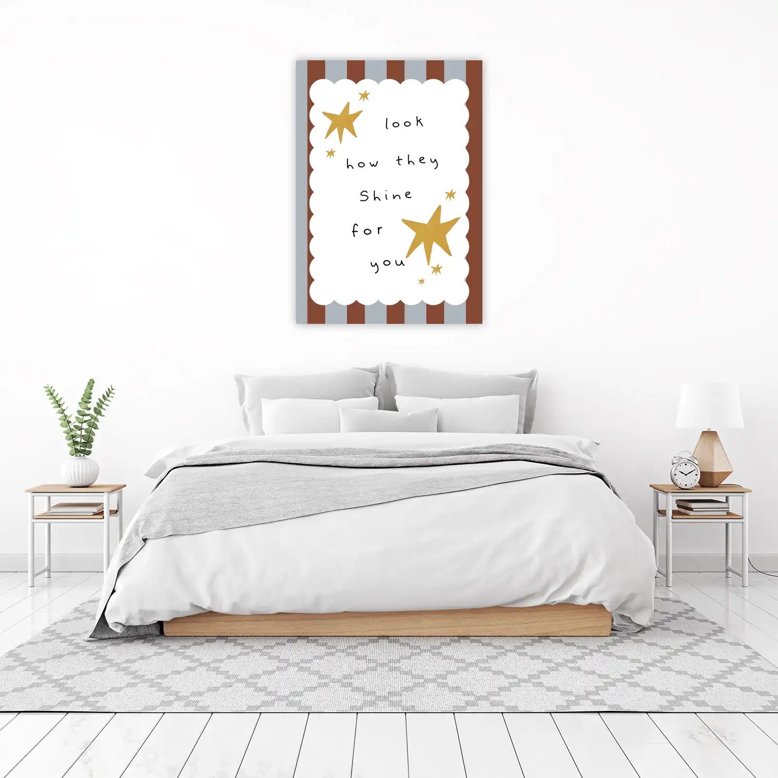 Look How They Shine Golden Stars Wall Art