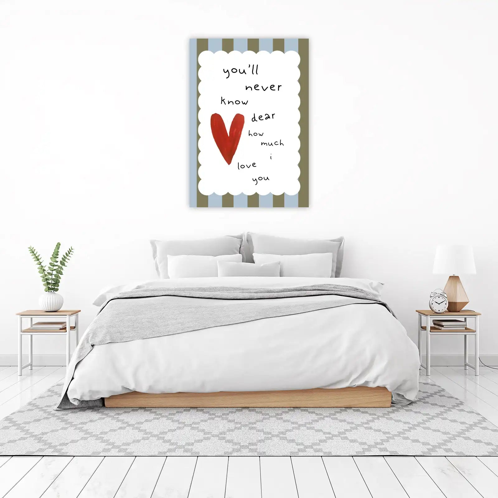 Handwritten Love Heart Wall Art