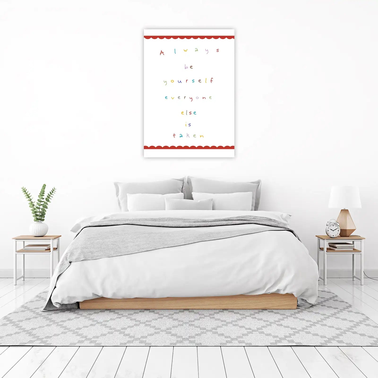 Inspirational Quote "Always Be Yourself" Wall Art