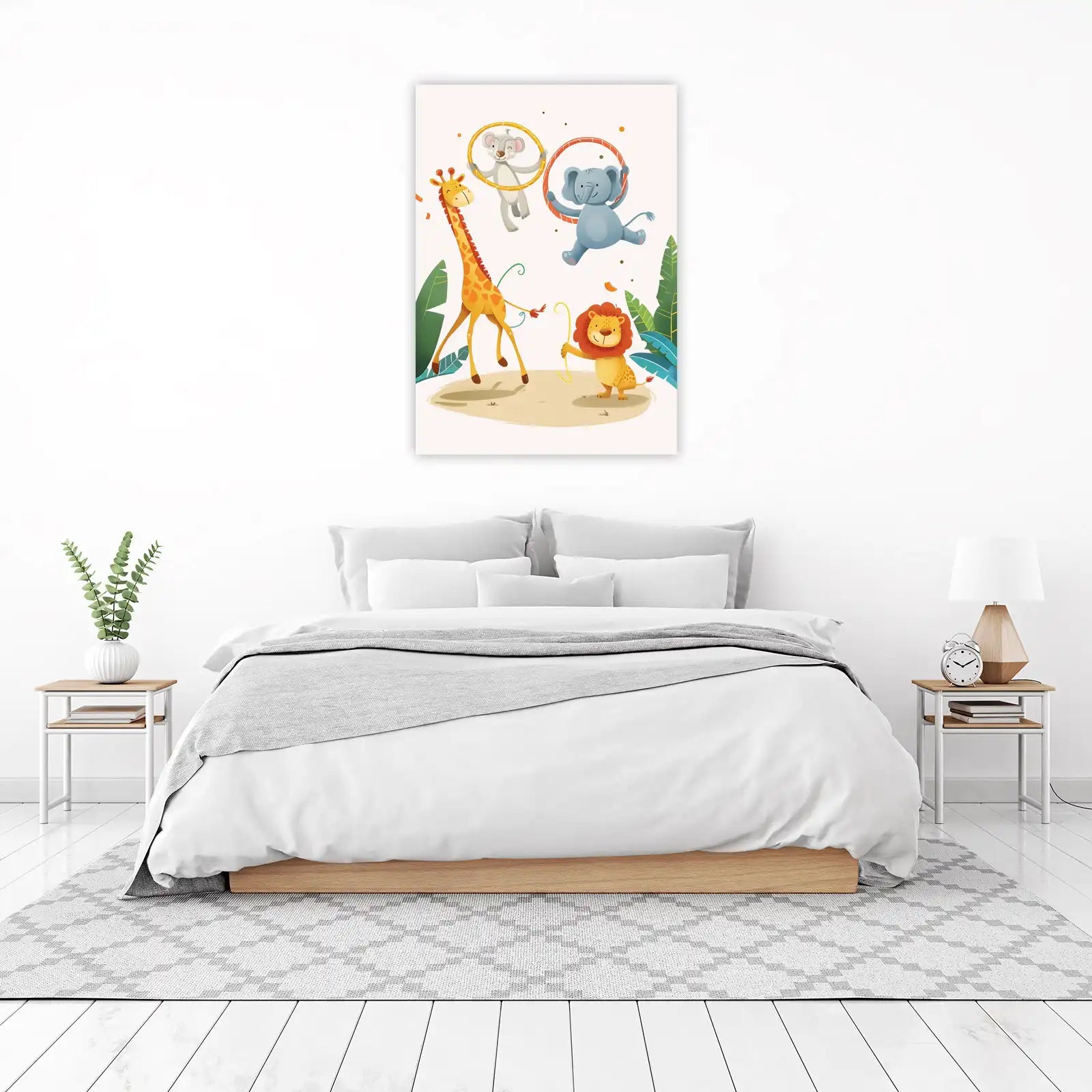 Jungle Circus Animals Wall Art