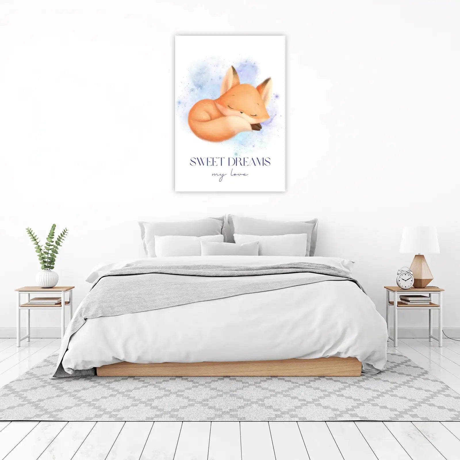 Sweet Dreams Fox Nursery Art Wall Art