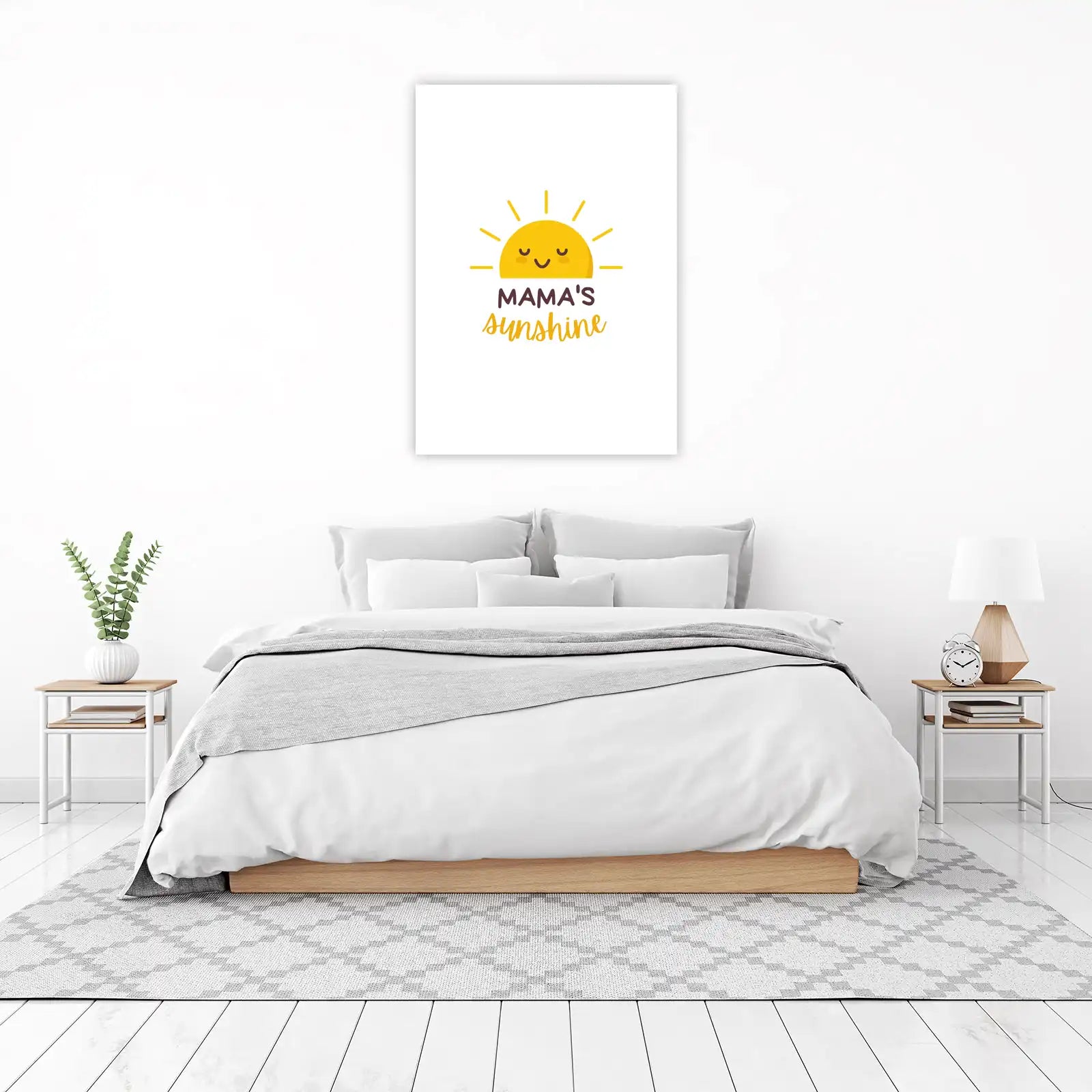 Mama's Sunshine Cute Sun Wall Art