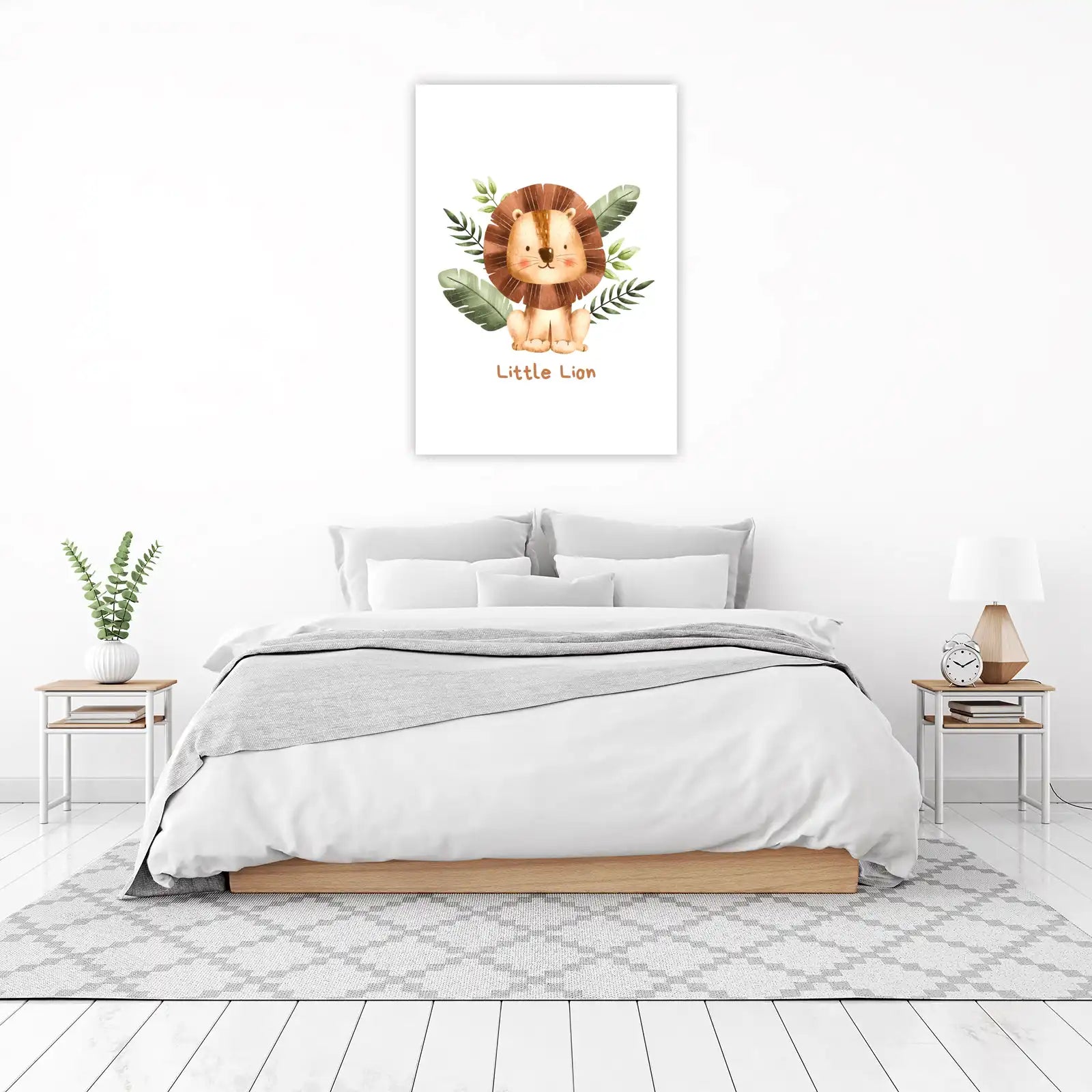 Adorable Little Lion Jungle Safari Wall Art