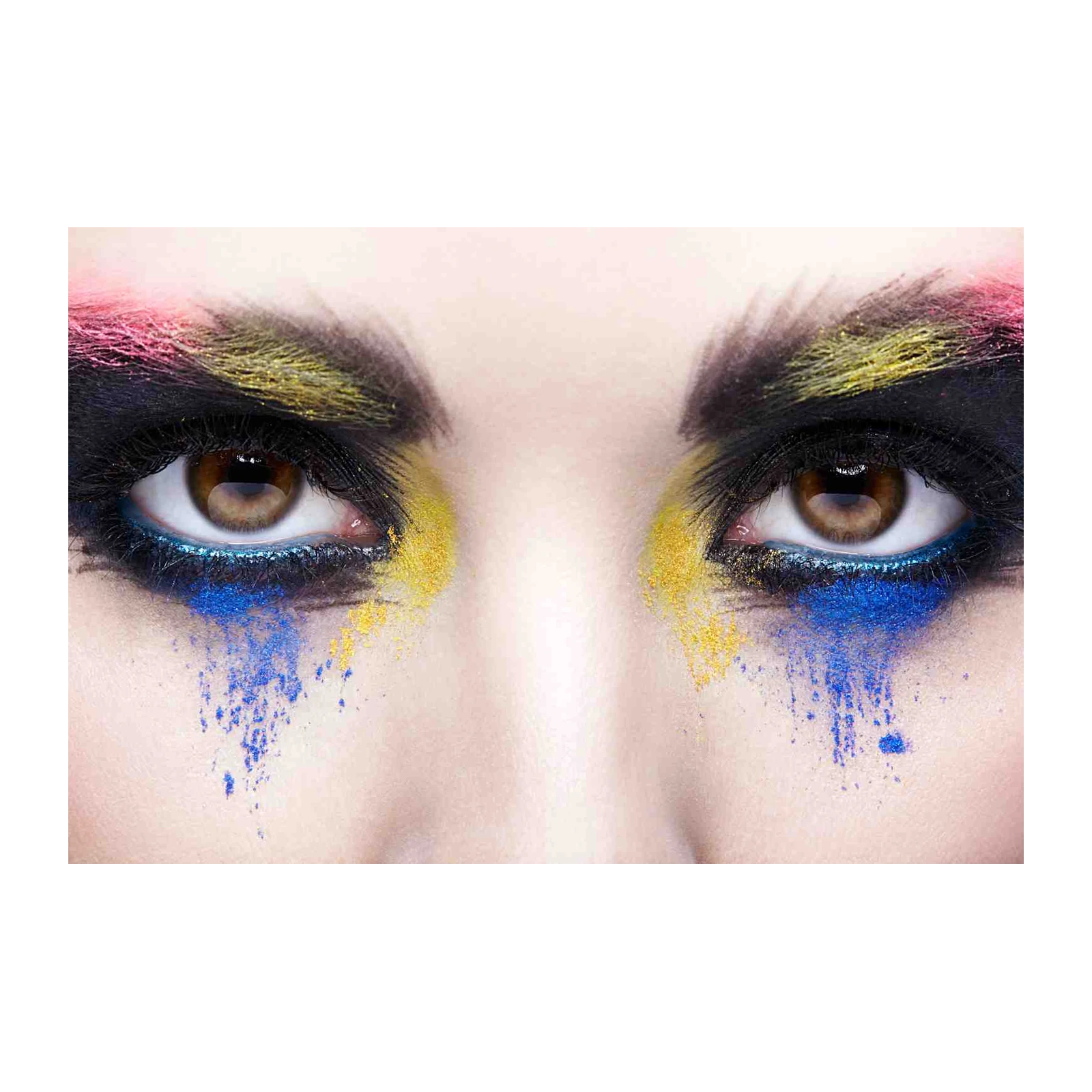 Vibrant Eyes Abstract Makeup Wall Art