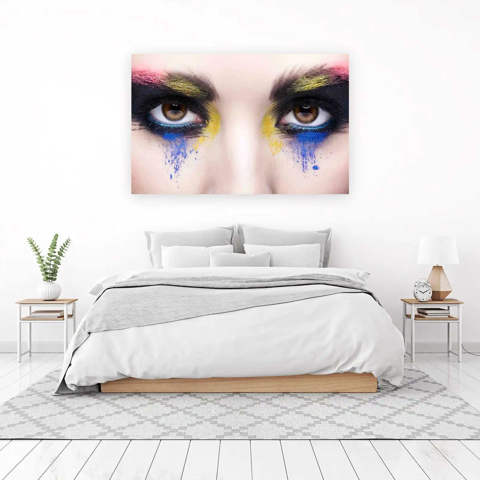 Vibrant Eyes Abstract Makeup Wall Art