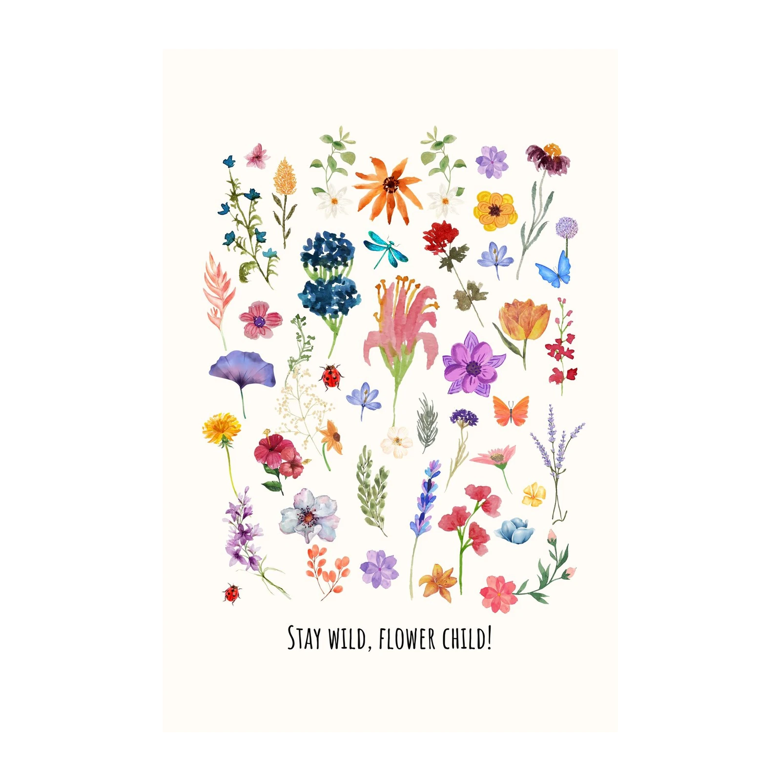 Bohemian Floral Medley Wall Art