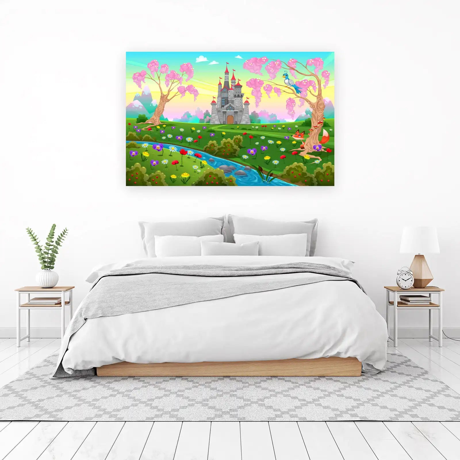 Enchanting Fairy Tale Castle Landscape Wall Art