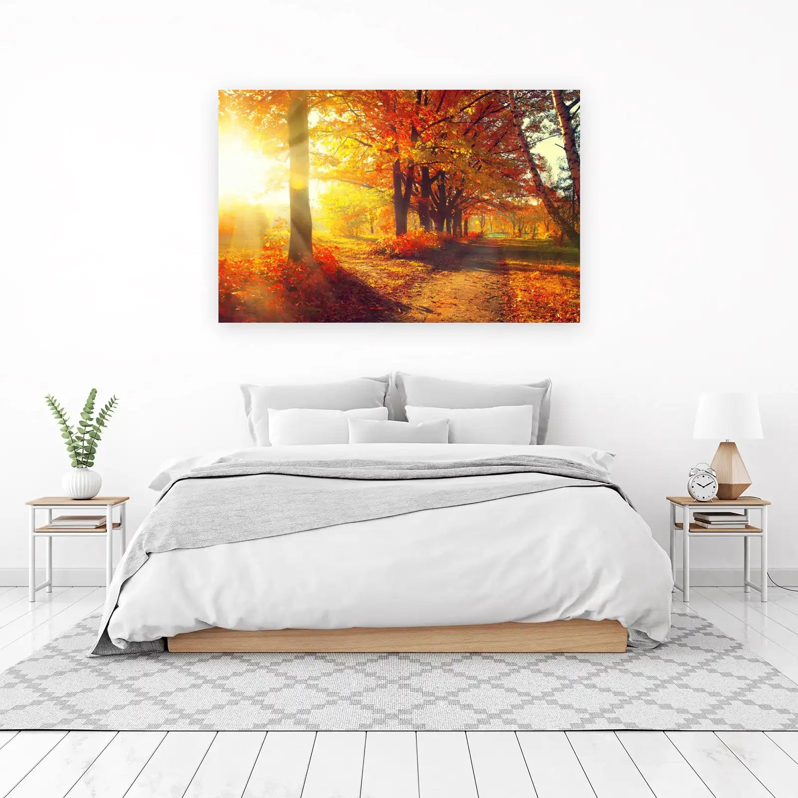 Golden Autumn Path Wall Art