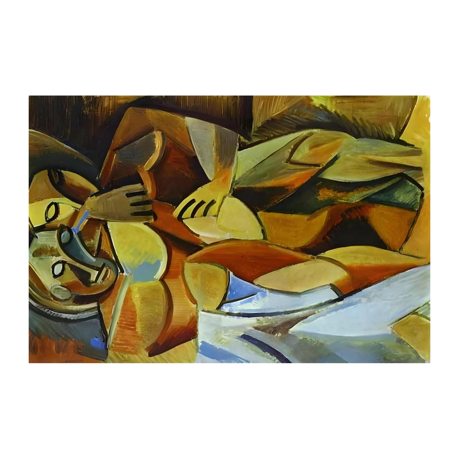 Abstract Nude Figure Wall Art - Bold Art