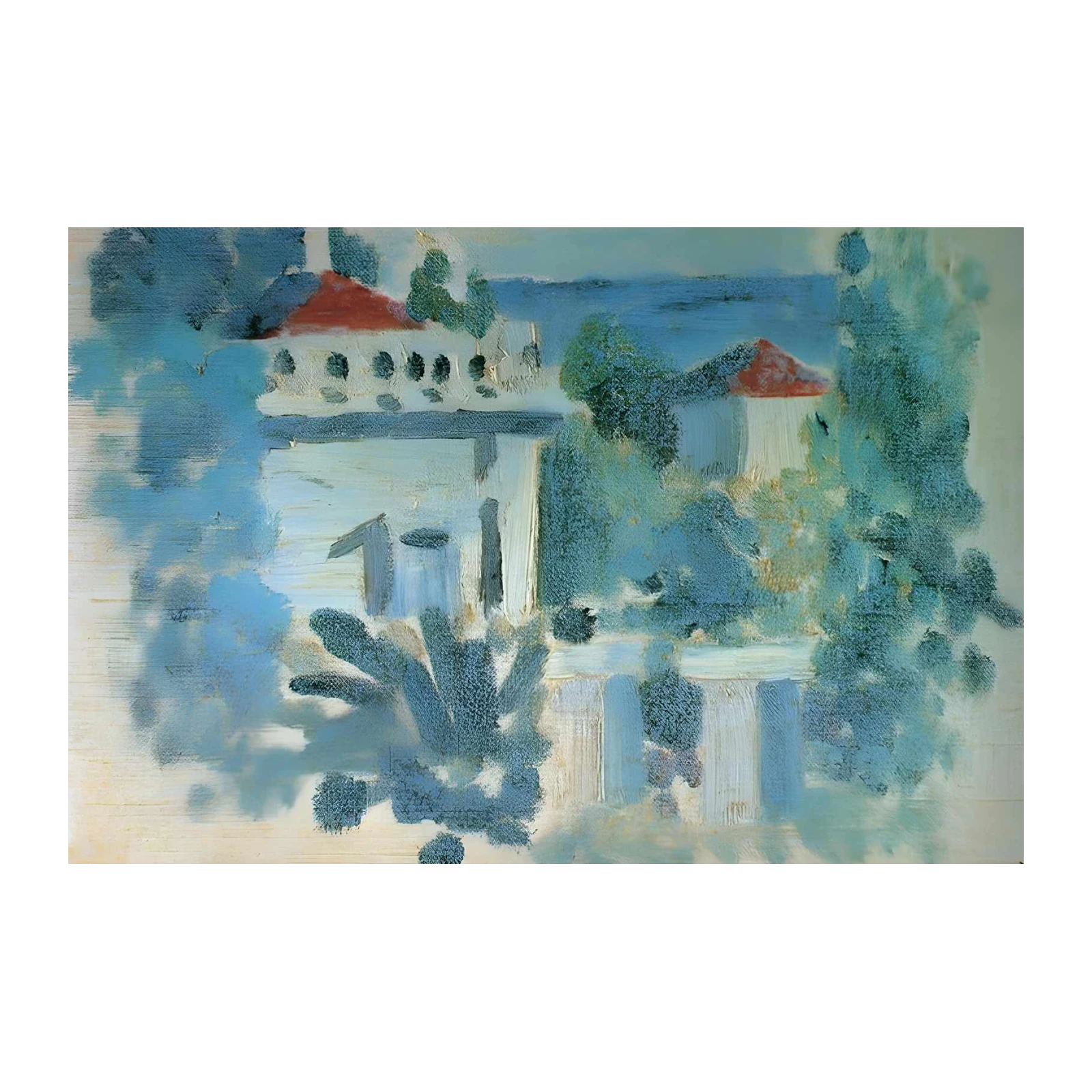 Coastal Retreat Impressionist Landscape Wall Art