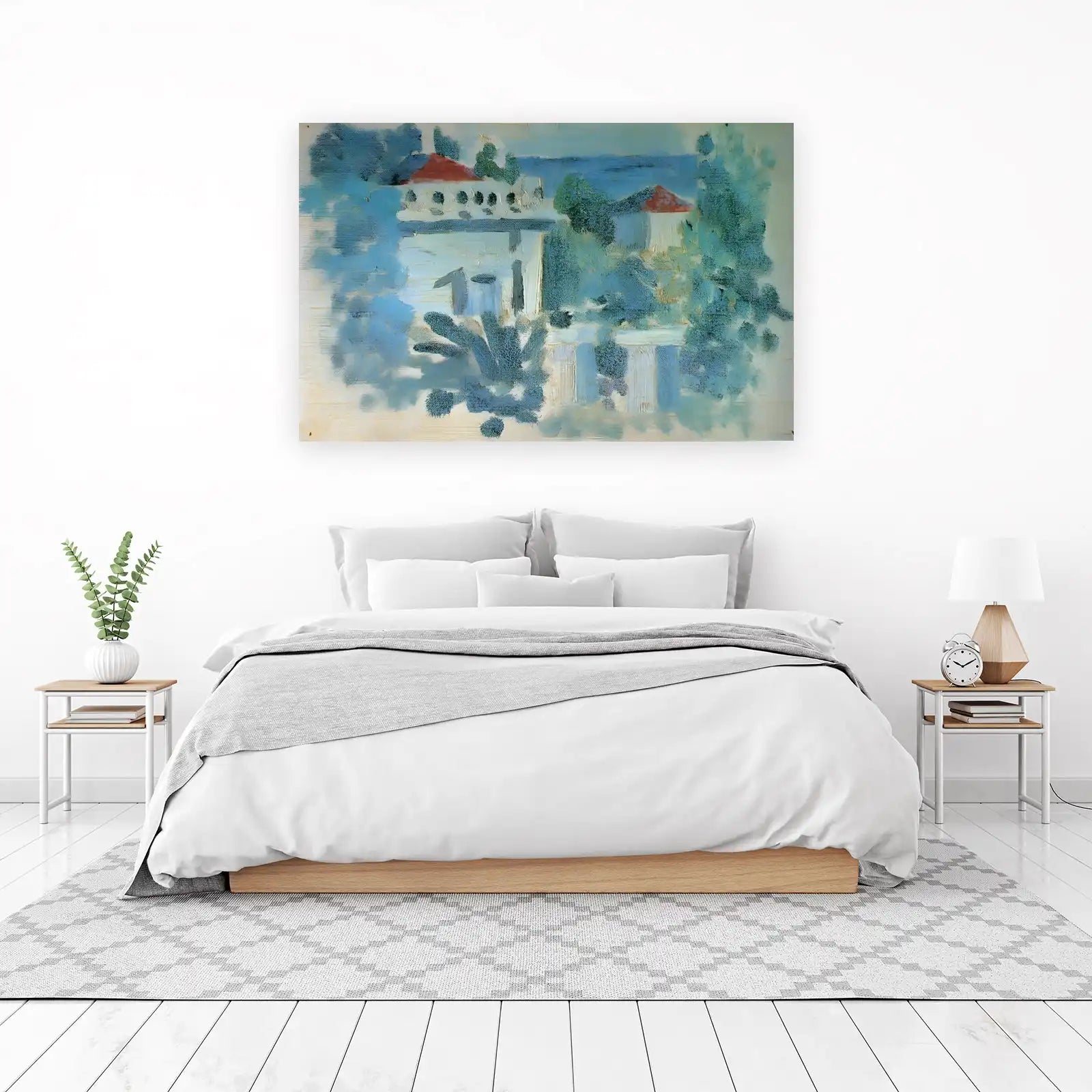 Coastal Retreat Impressionist Landscape Wall Art