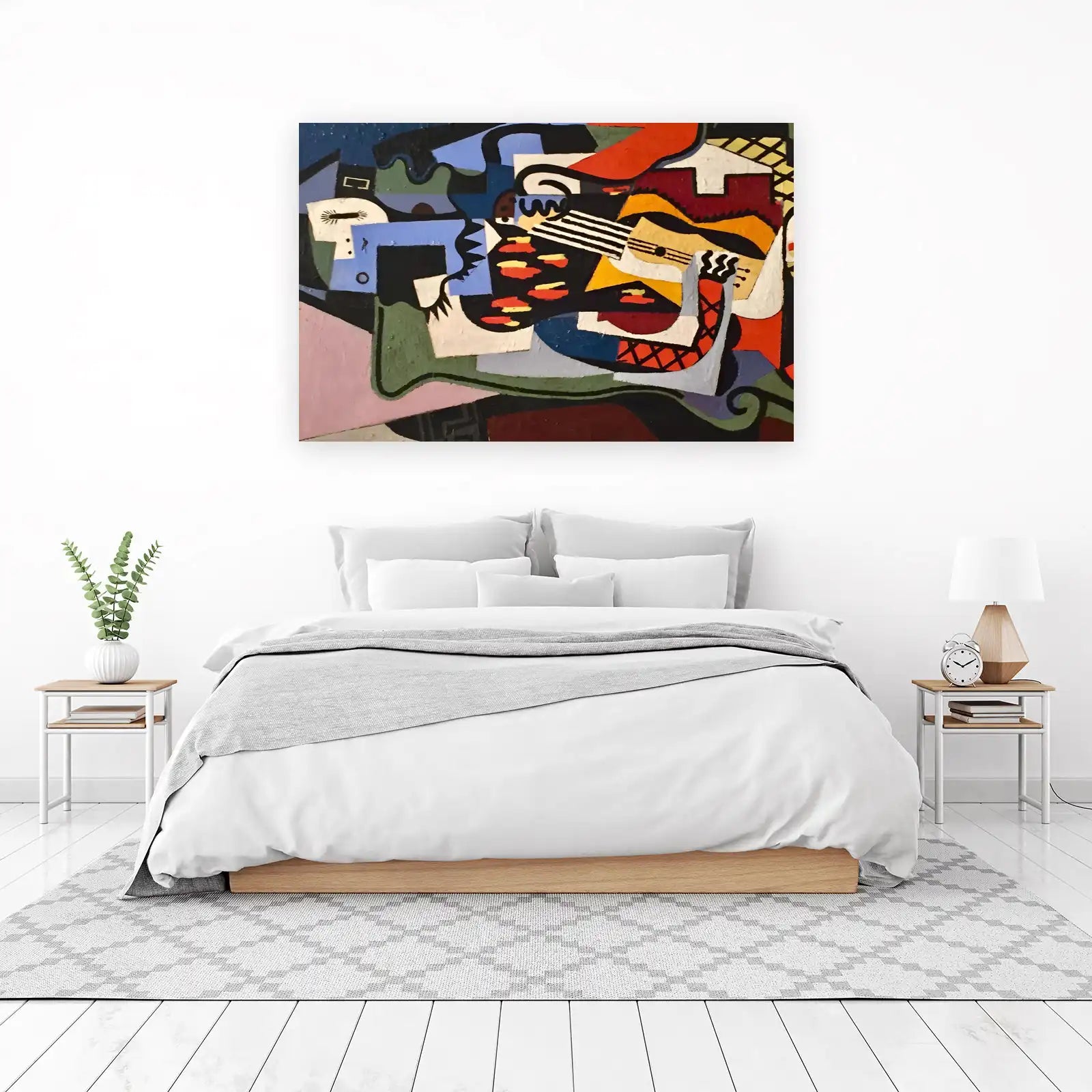 Abstract Guitar & Faces Wall Art