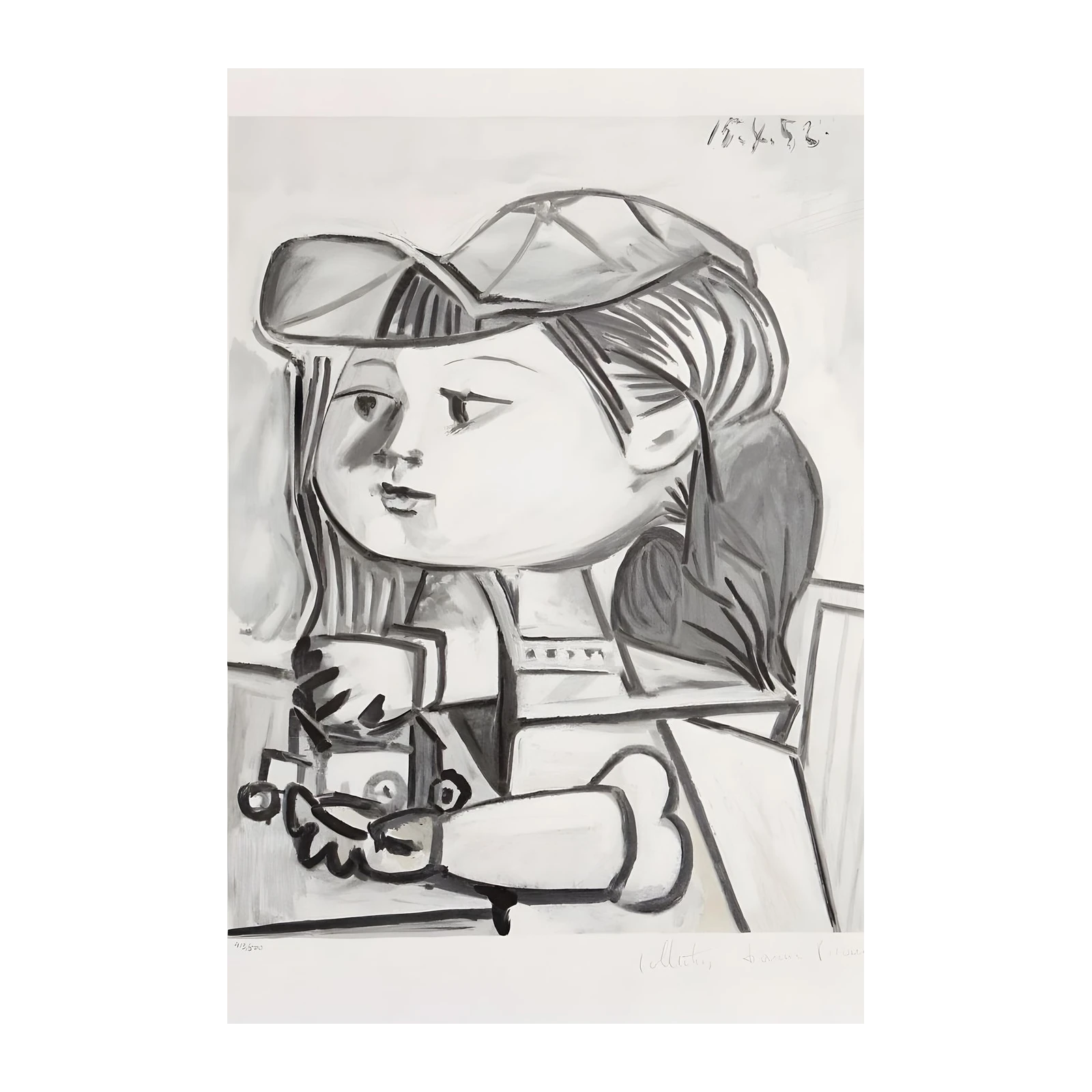 Picasso "Child with Toy" Paris 1953 Wall Art