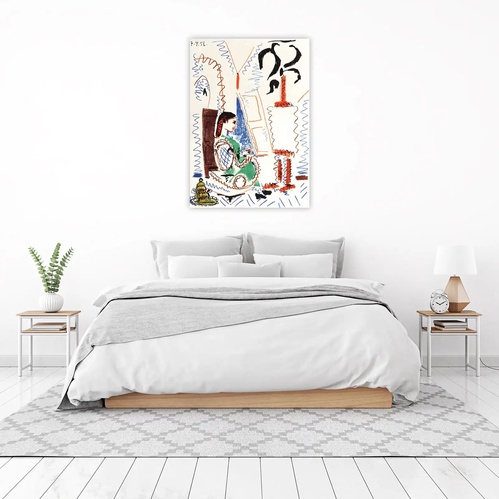 Abstract Woman Portrait 1956 Wall Art