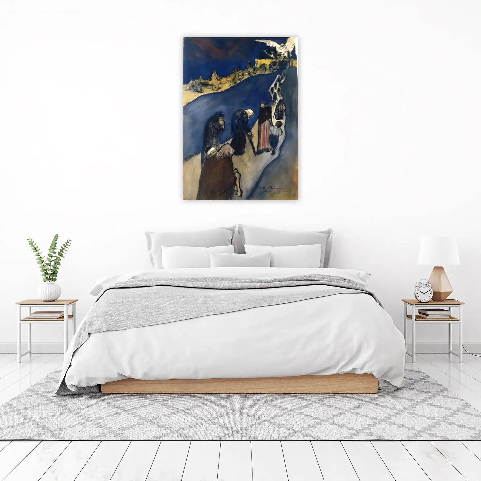 Figurative Expressionist Angel & Figures Wall Art