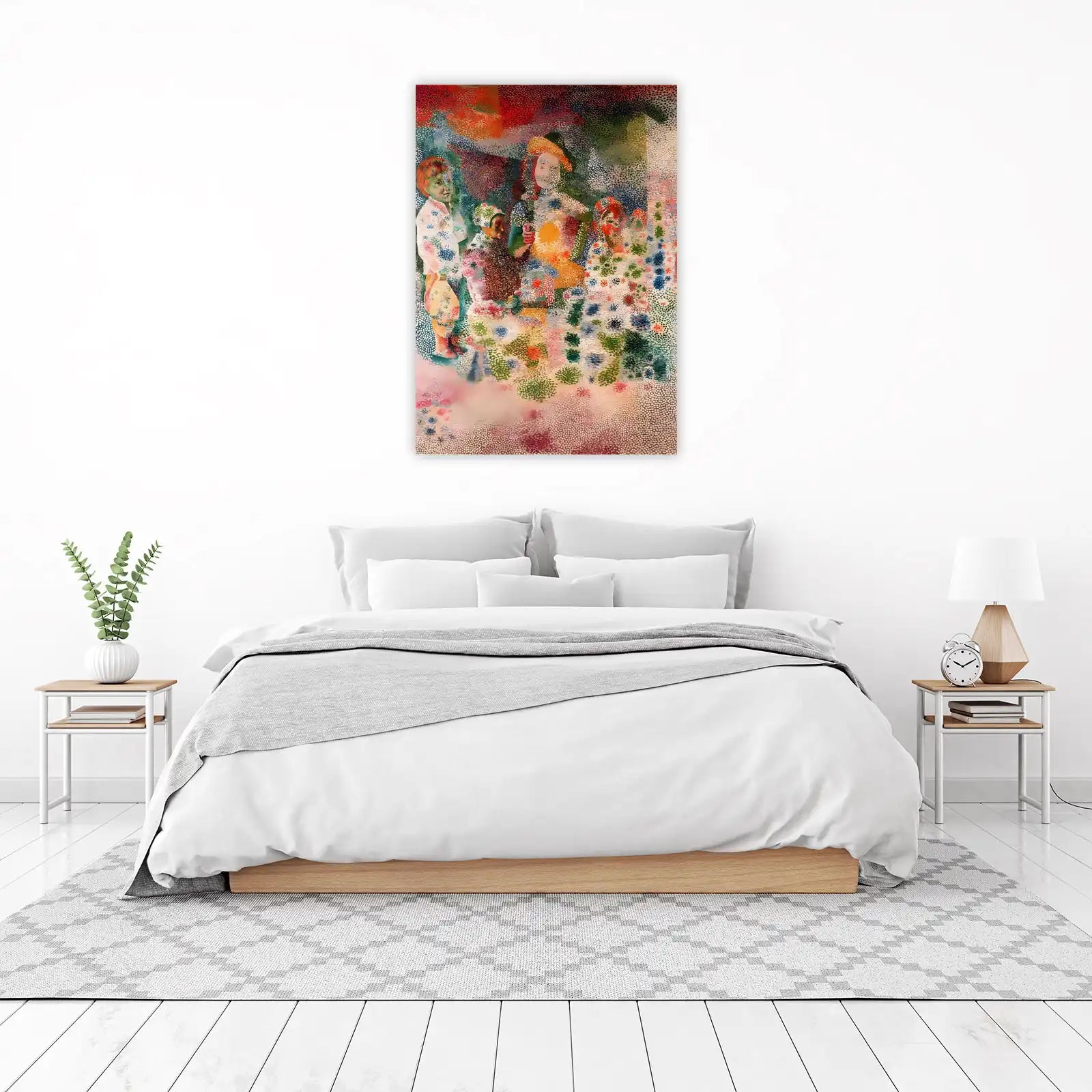 Vibrant Figures Impressionistic Wall Art