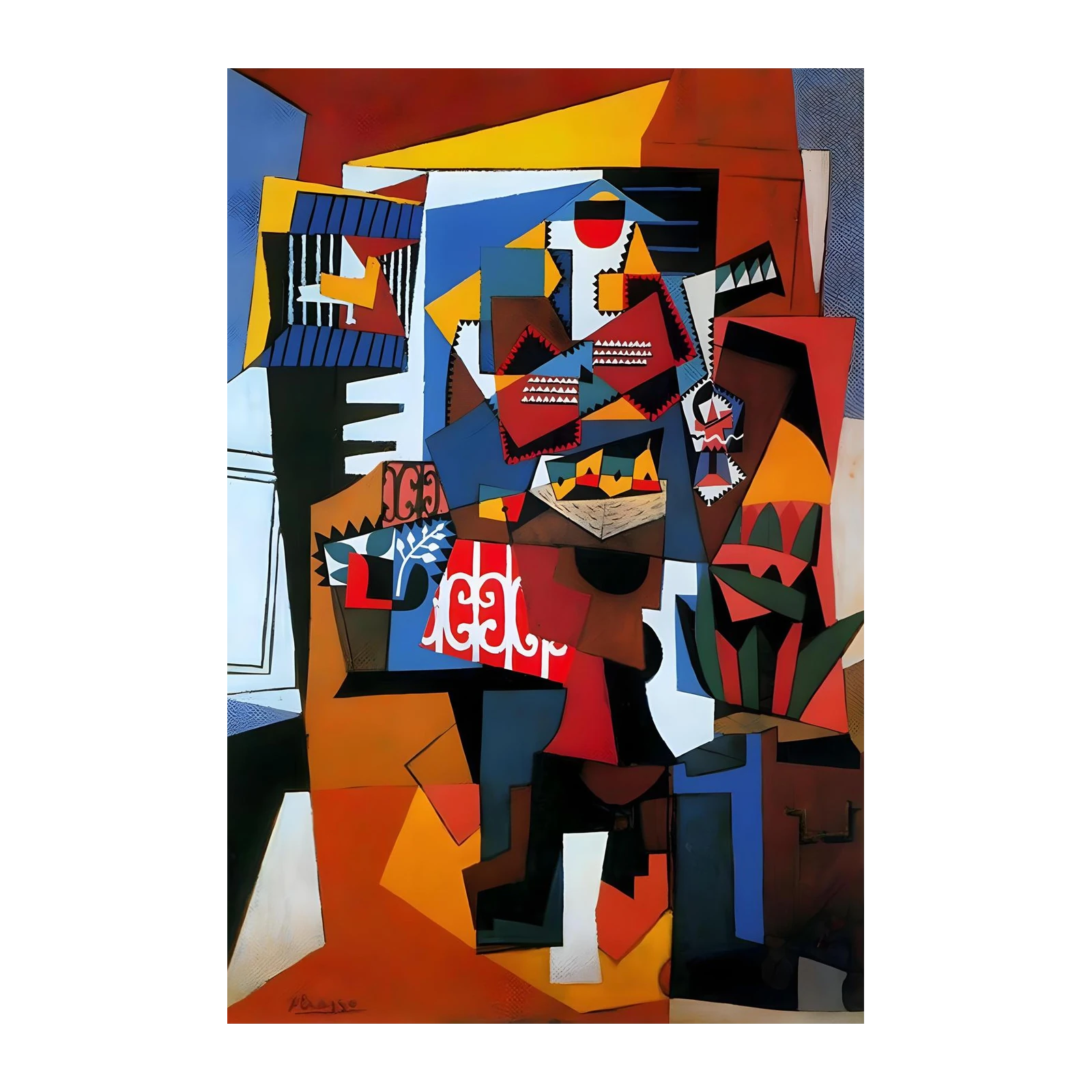 Abstract Geometric Shapes Wall Art