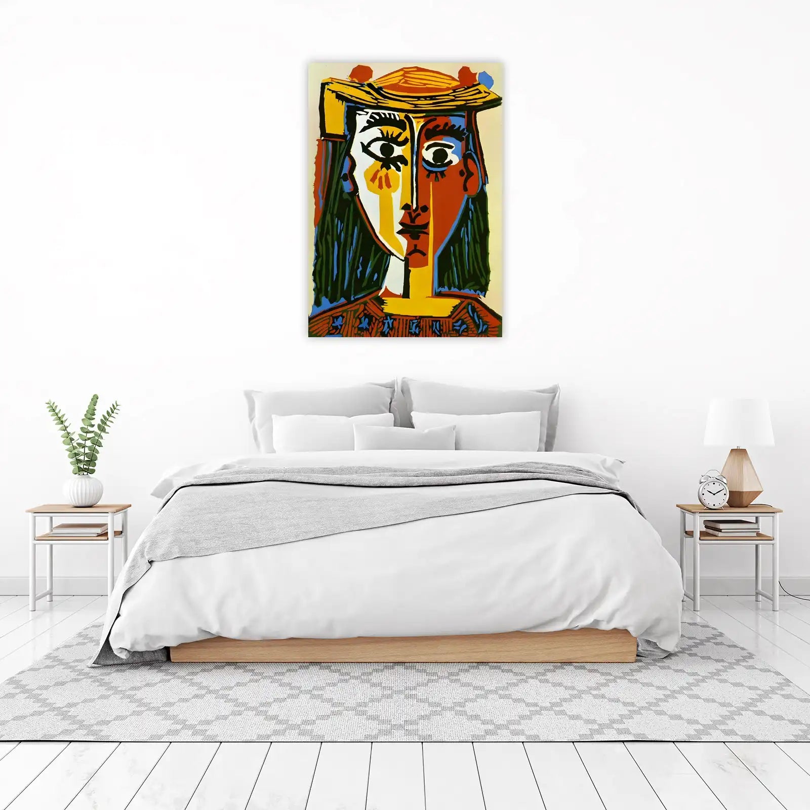 Vibrant Picasso Portrait Wall Art