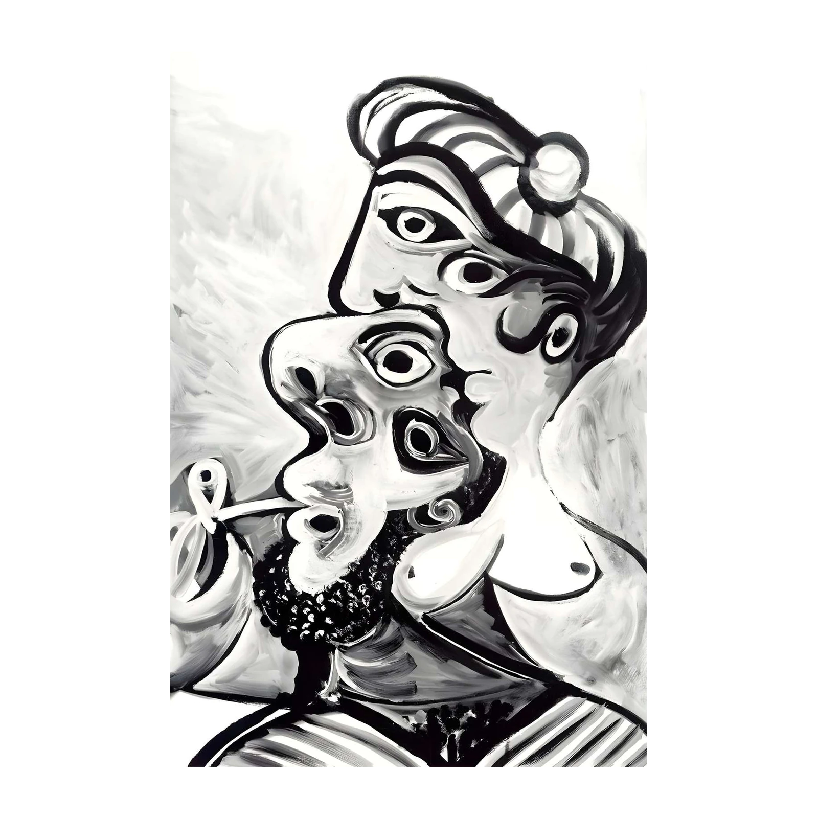 Abstract Portrait Picasso Style Wall Art