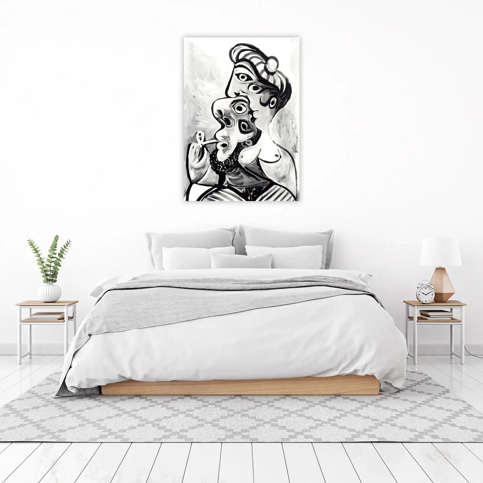 Abstract Portrait Picasso Style Wall Art