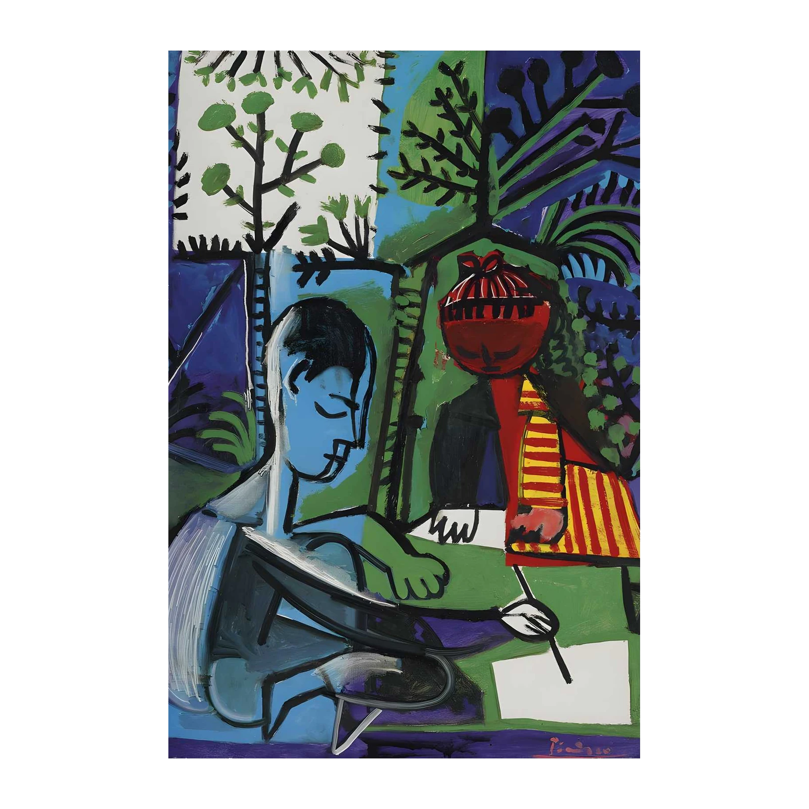 Vibrant Figure Study Abstract Art Wall Art