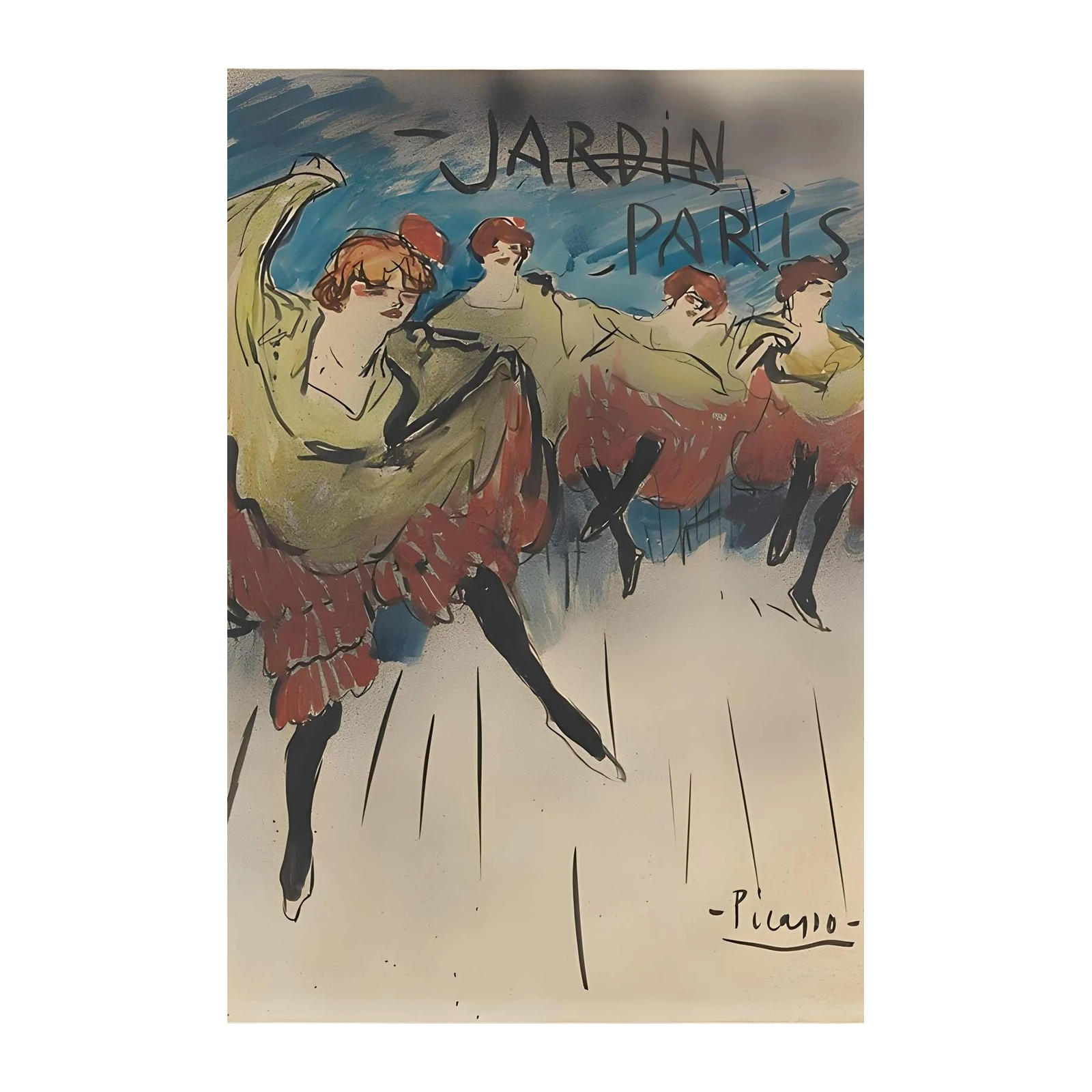 Parisian Dancers by Picasso Wall Art