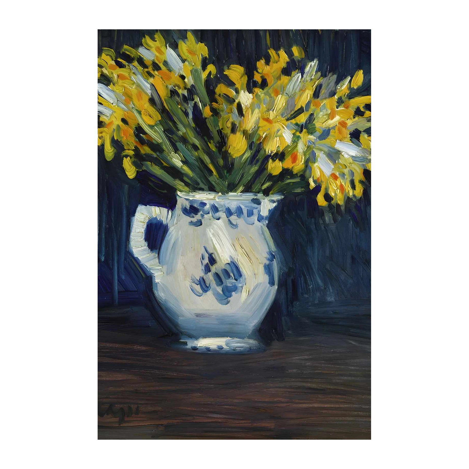Vibrant Yellow Daffodils Still Life Wall Art