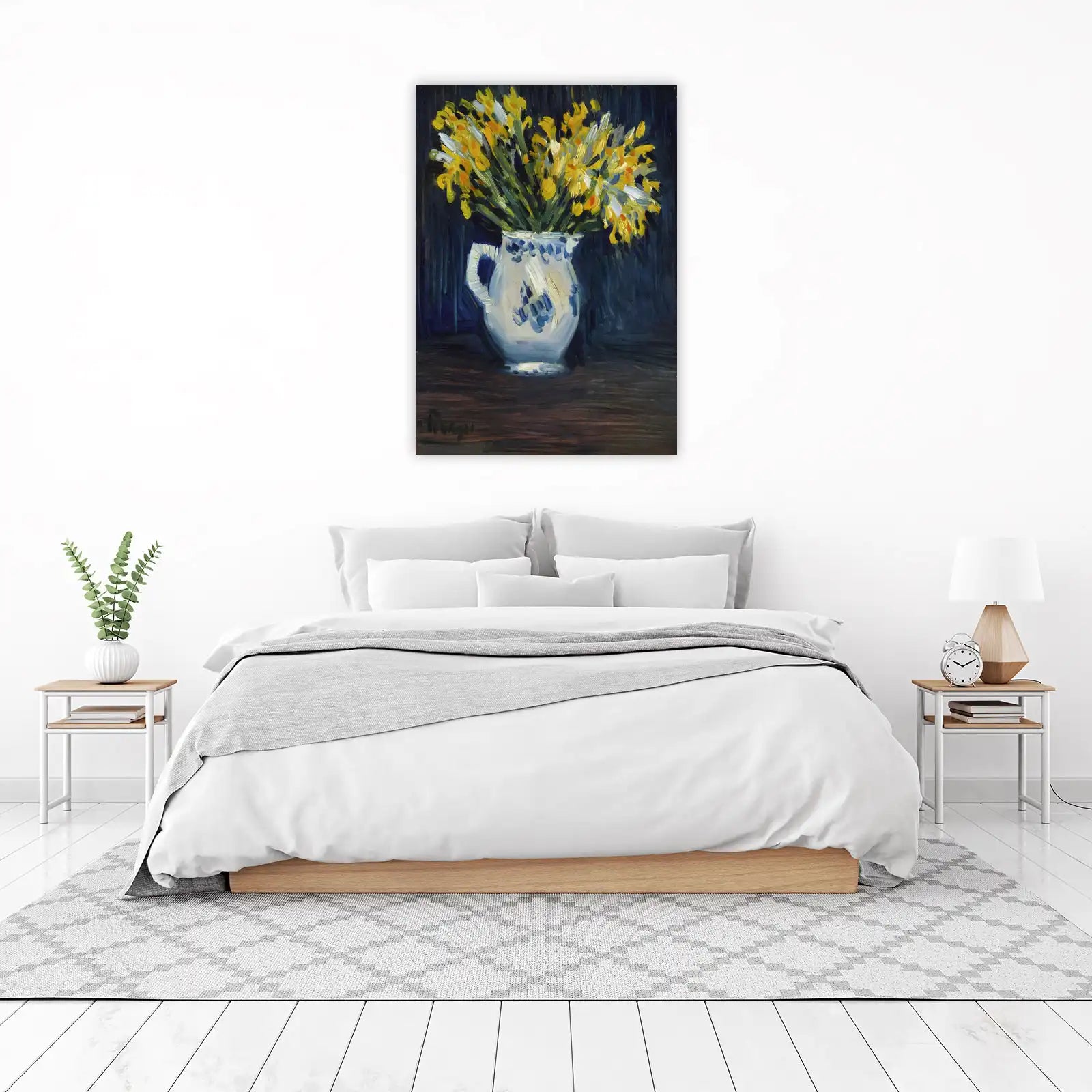Vibrant Yellow Daffodils Still Life Wall Art