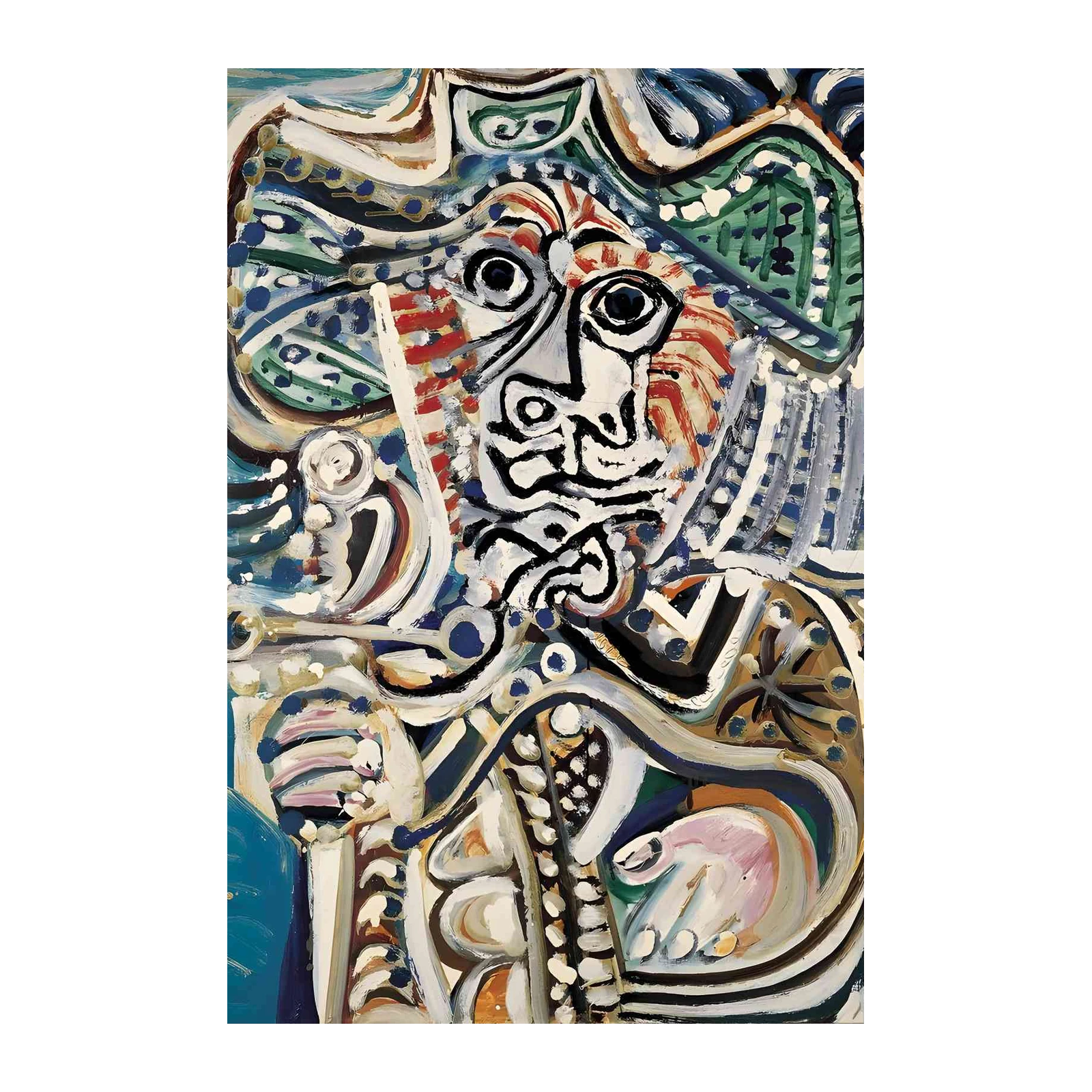 Abstract Portrait Bold Expressionist Wall Art