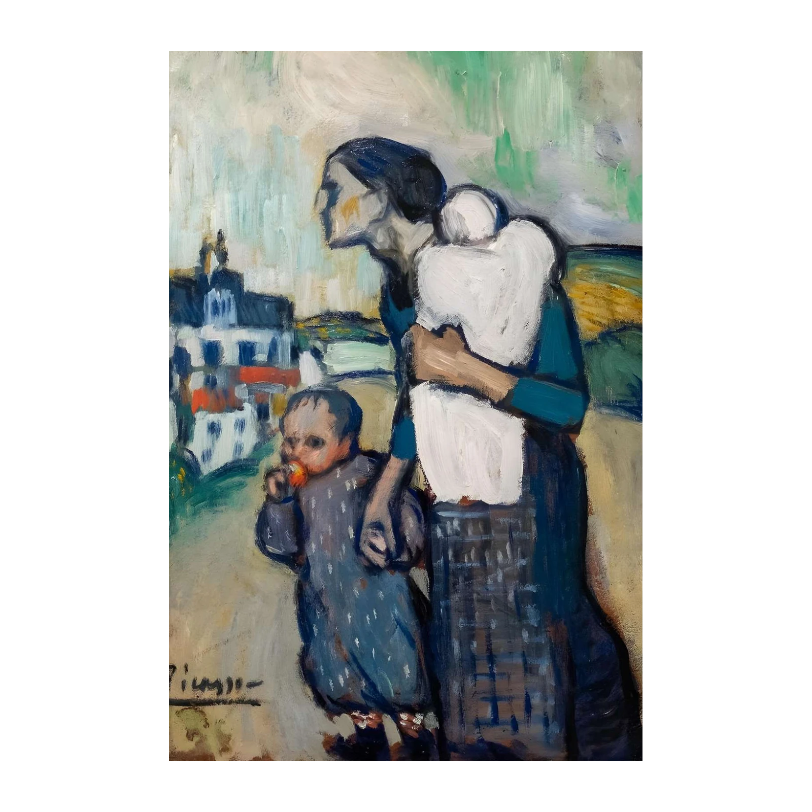 Mother and Child Embrace Wall Art