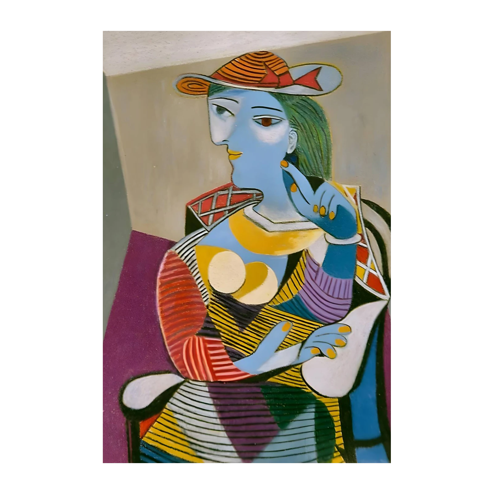 Vibrant Portrait of a Woman Wall Art