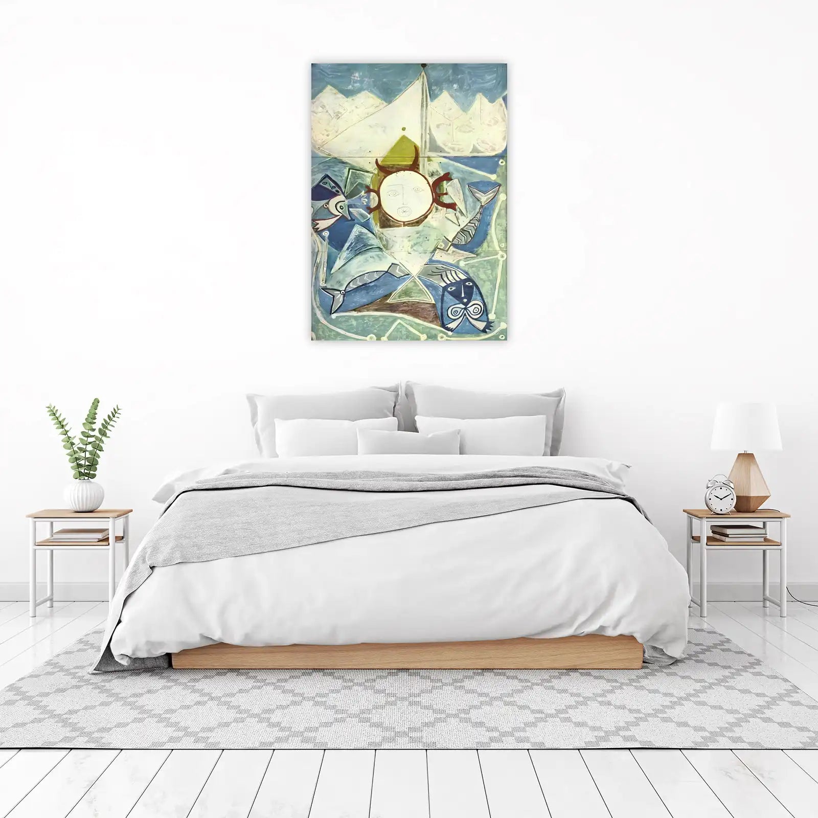 Abstract Sea Creatures & Faces Wall Art
