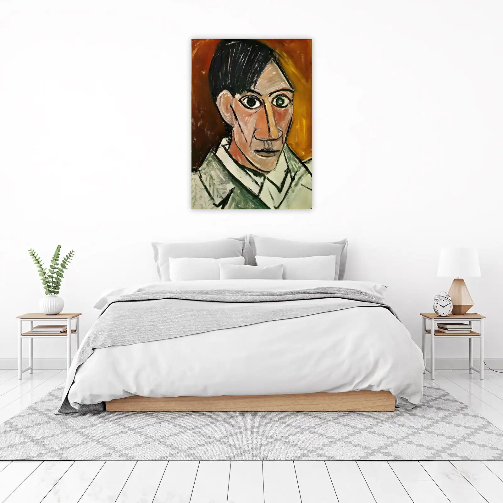 Striking Portrait Modern Art Wall Art