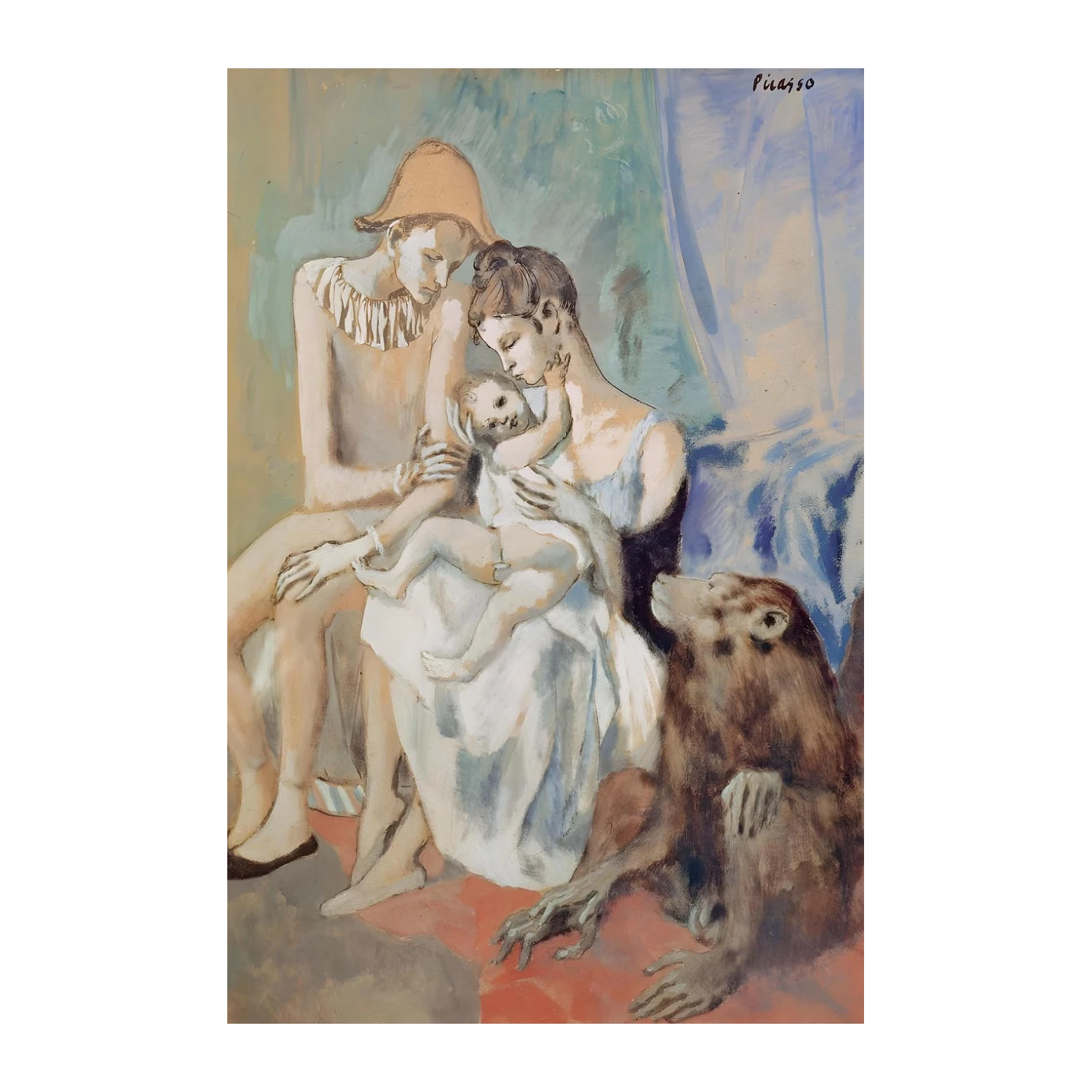 Picasso Family with Monkey Wall Art