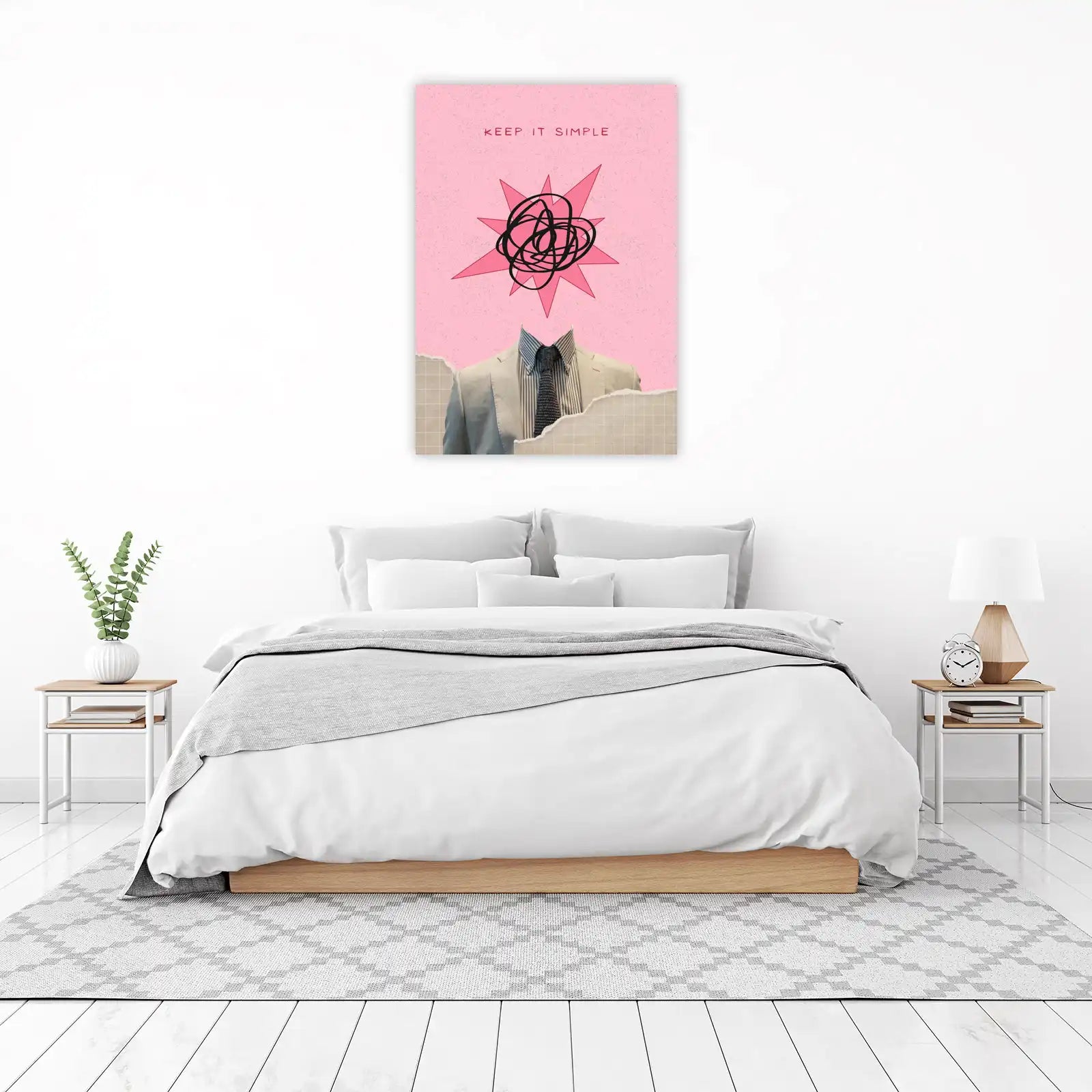 Keep It Simple Abstract Menswear Wall Art