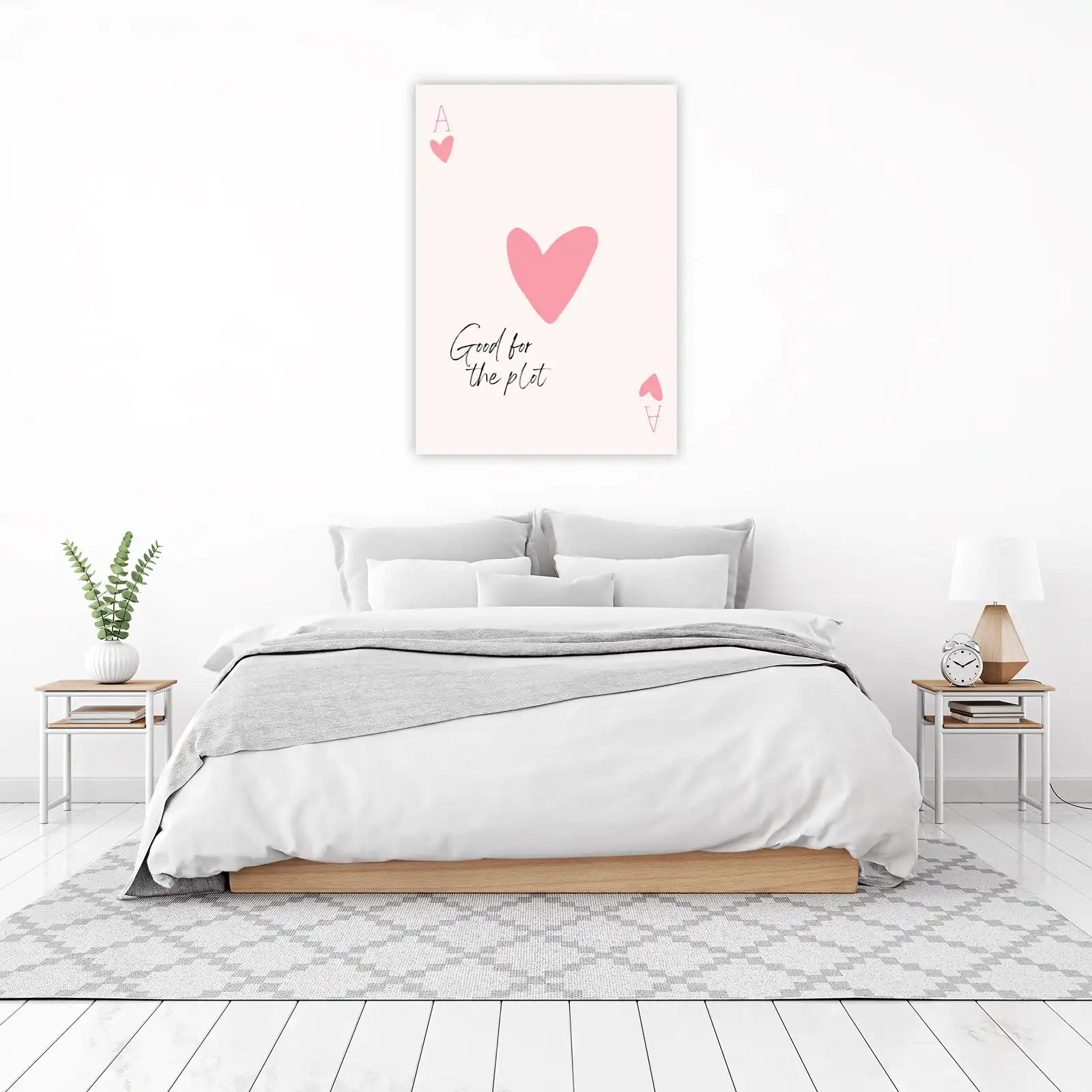 Cute Ace of Hearts "Good for the Plot" Wall Art