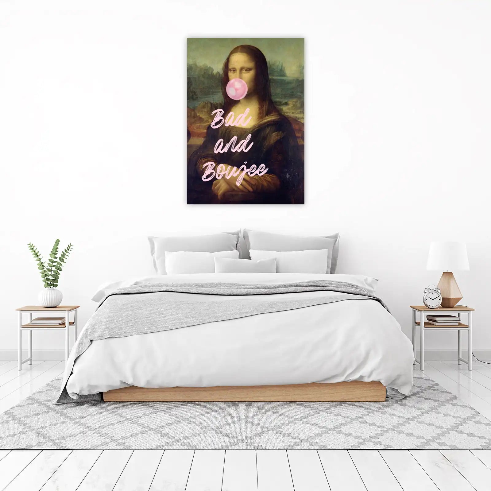 Mona Lisa Bubblegum Bad & Boujee Wall Art