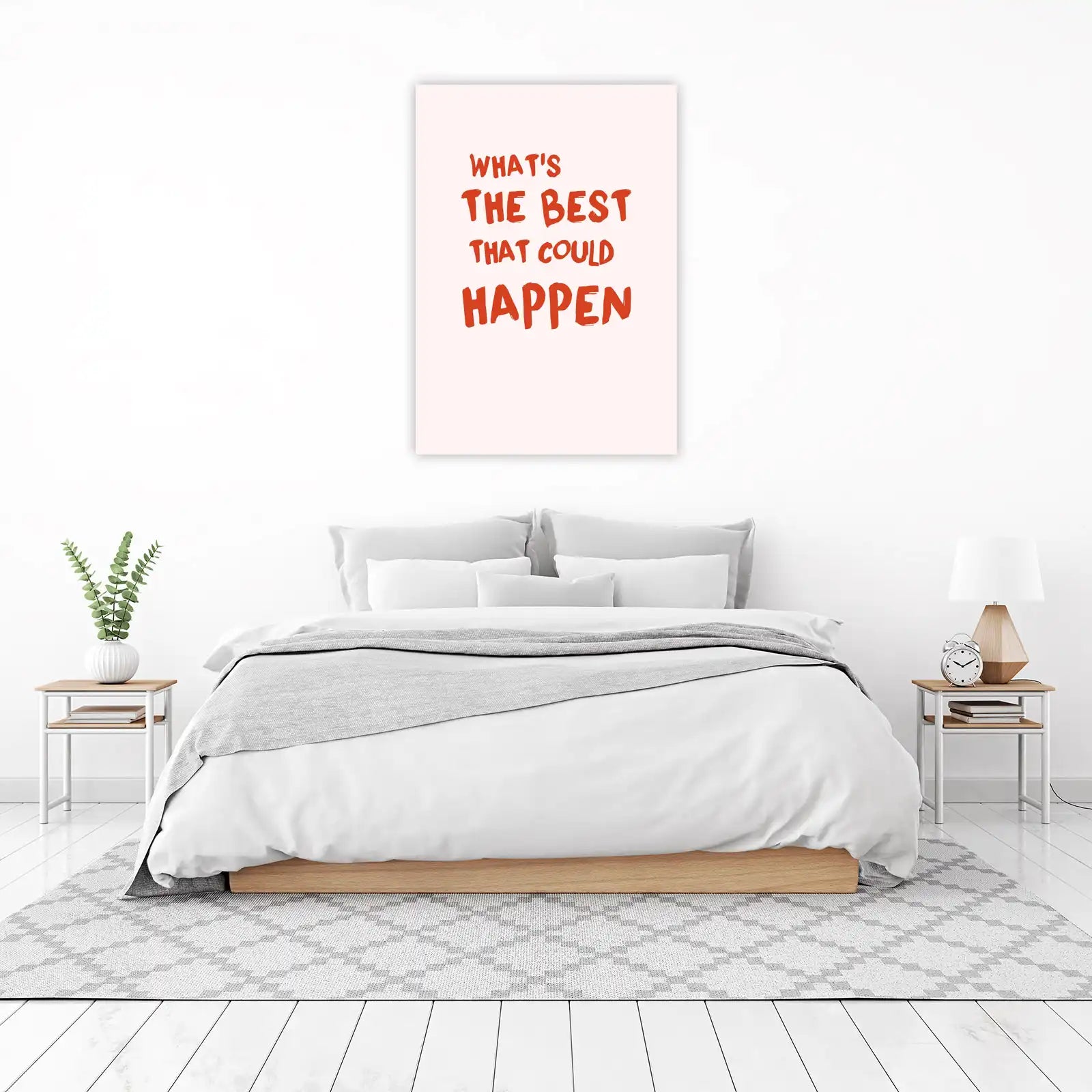 Inspirational 'What's The Best That Could Happen?' Wall Art