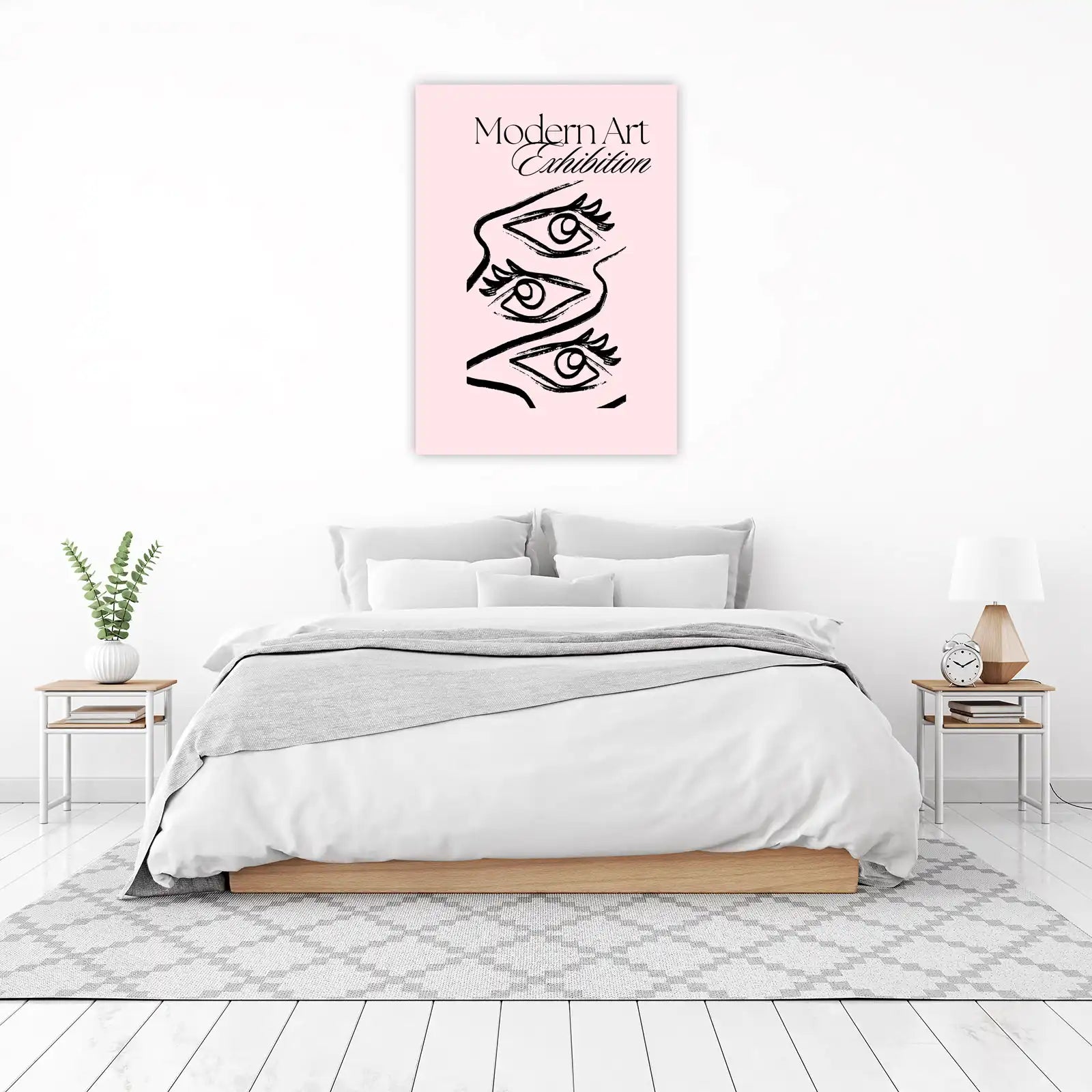 Abstract Face Line Art Wall Art