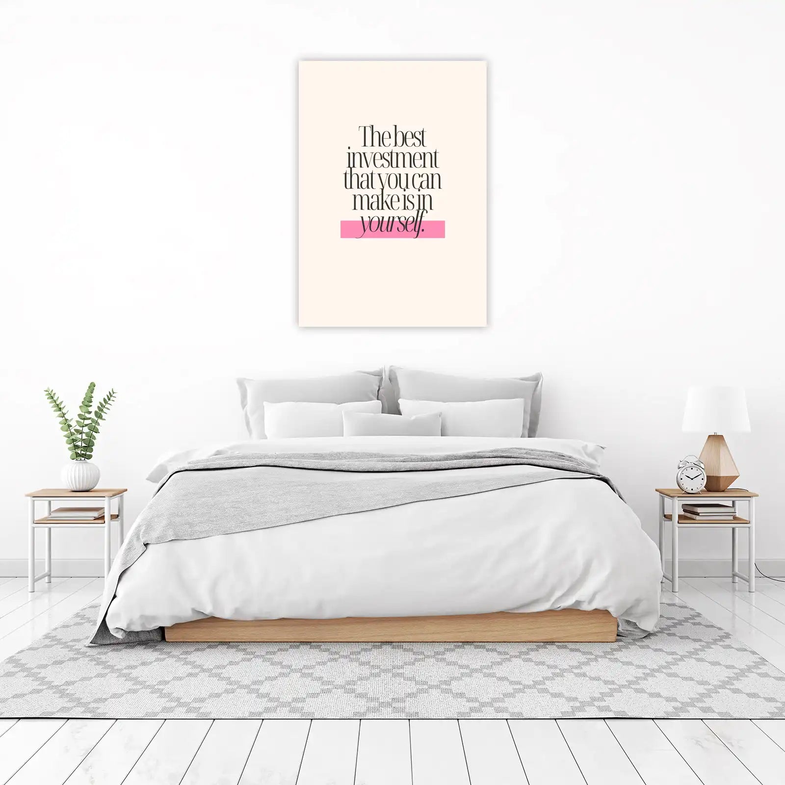 Self-Investment Typography Wall Art