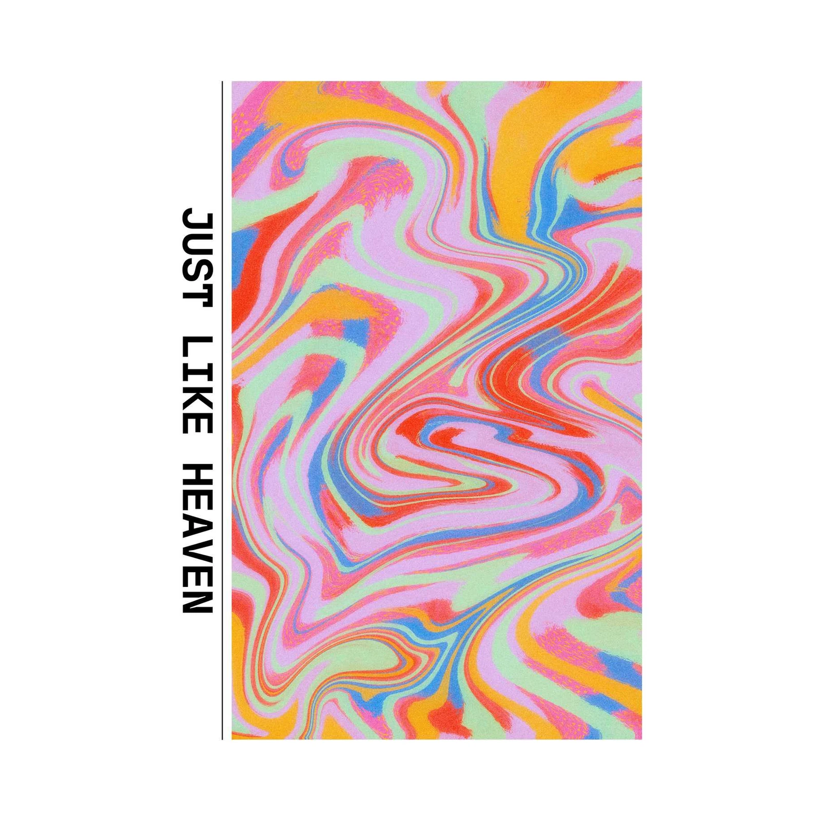 Vibrant Swirls Abstract Art Wall Art