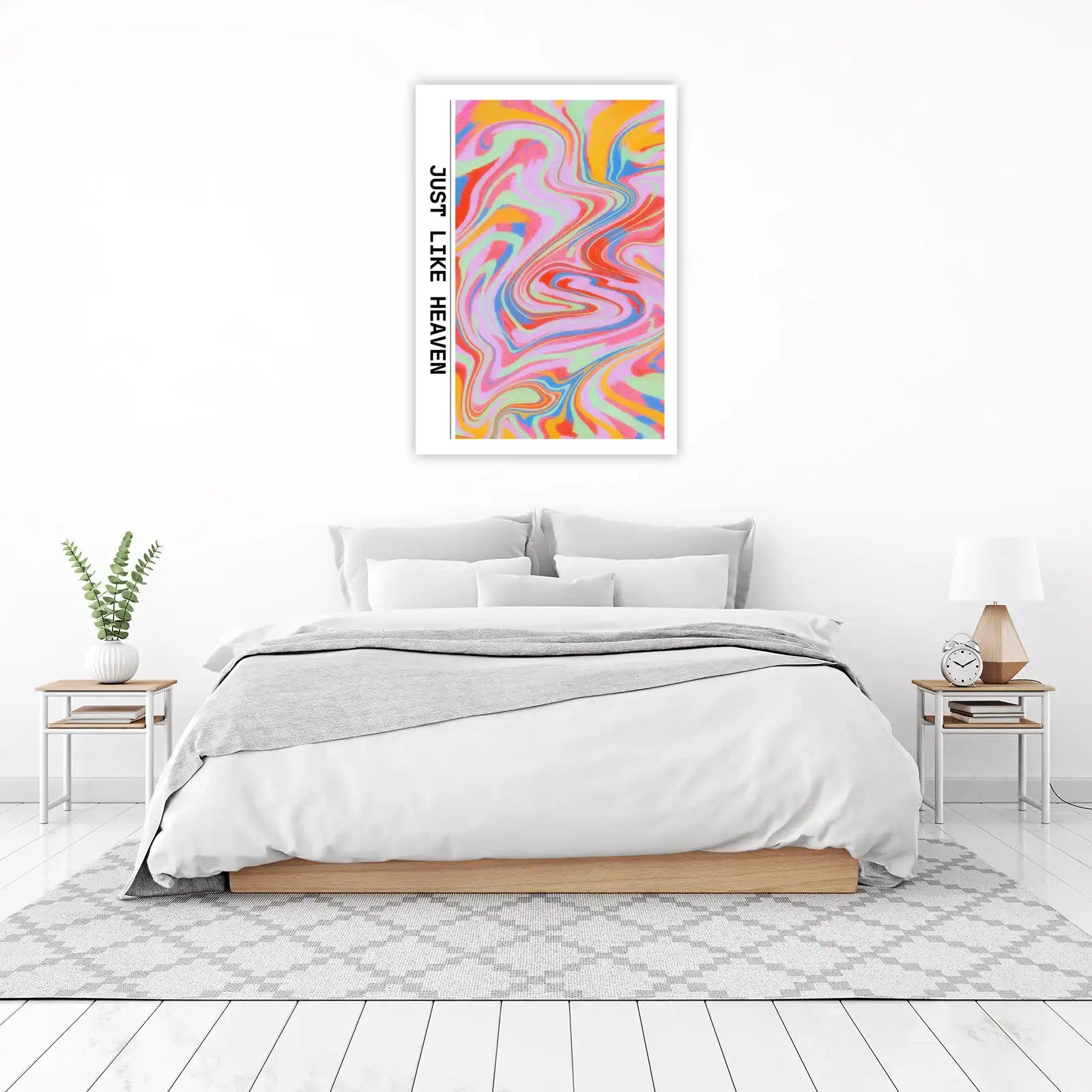 Vibrant Swirls Abstract Art Wall Art